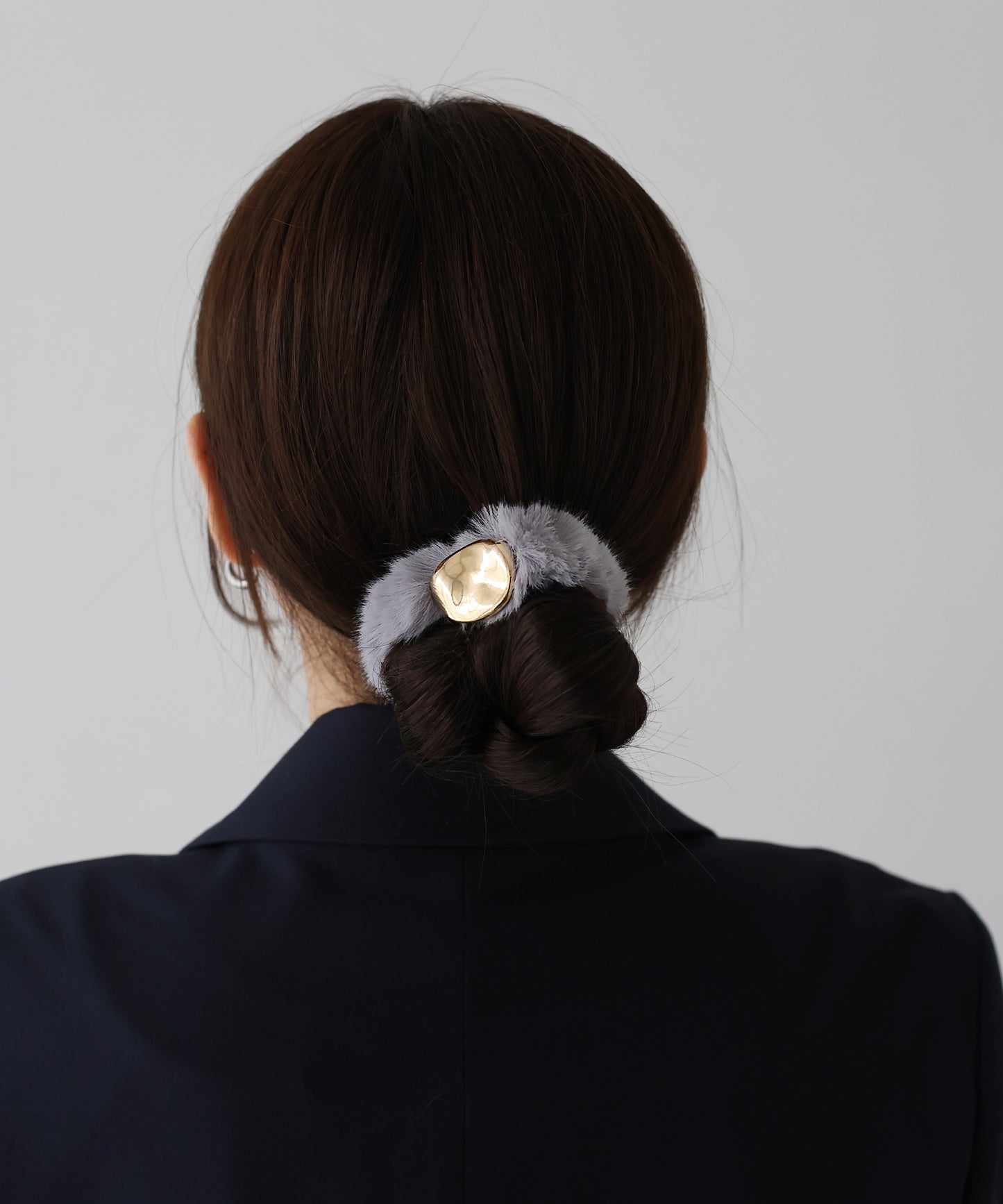 【早割5%OFF】メタルプレートファーシュシュ 【ネコポス】