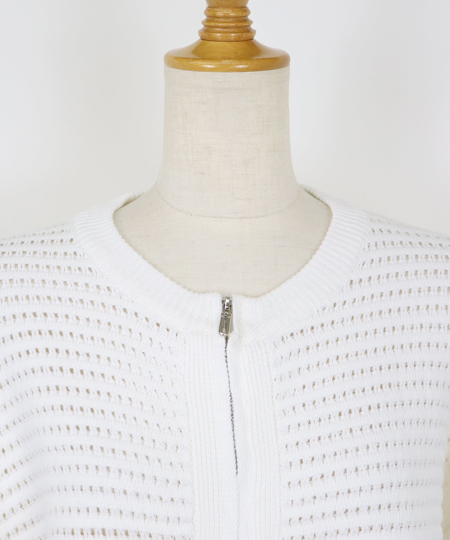 2WAY 지퍼 메쉬 니트 가디건