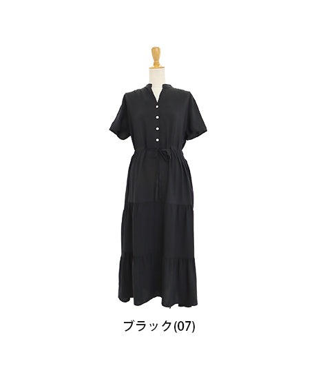【TIME SALE】【接触冷感】無地&アソート花柄ワンピース