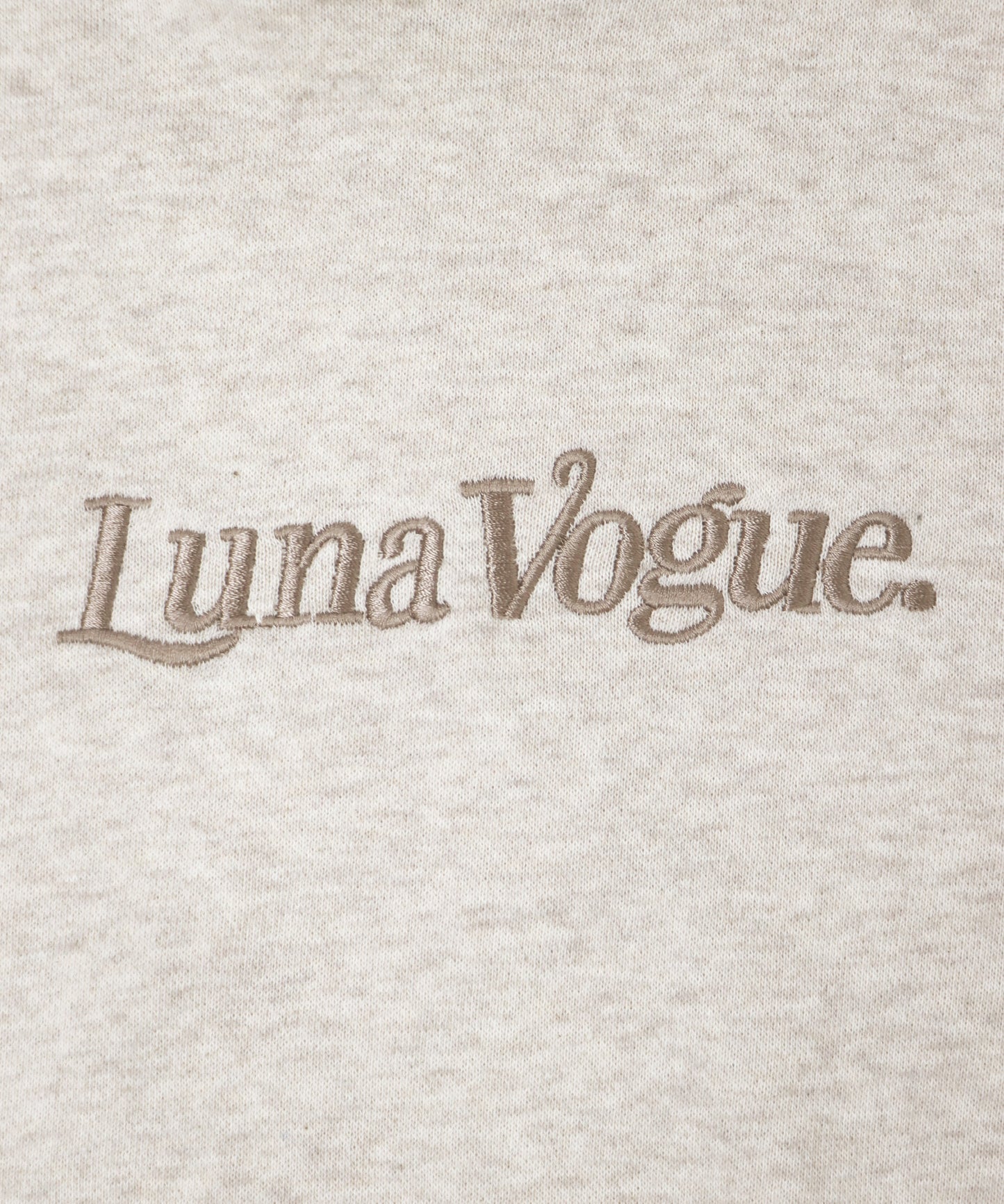 Lunaロゴ刺繍クロップドスウェット