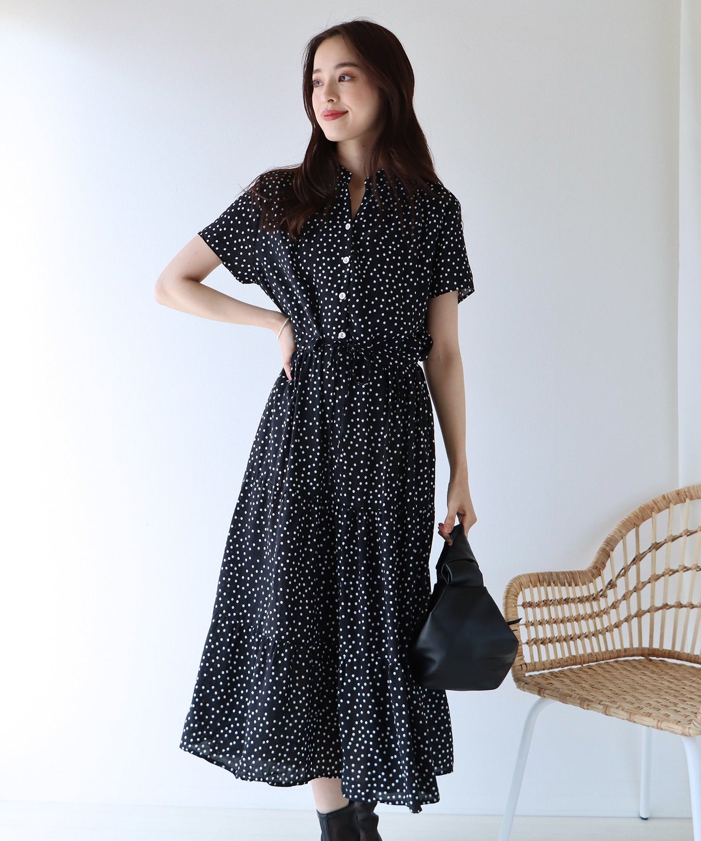 【TIME SALE】【接触冷感】無地&アソート花柄ワンピース