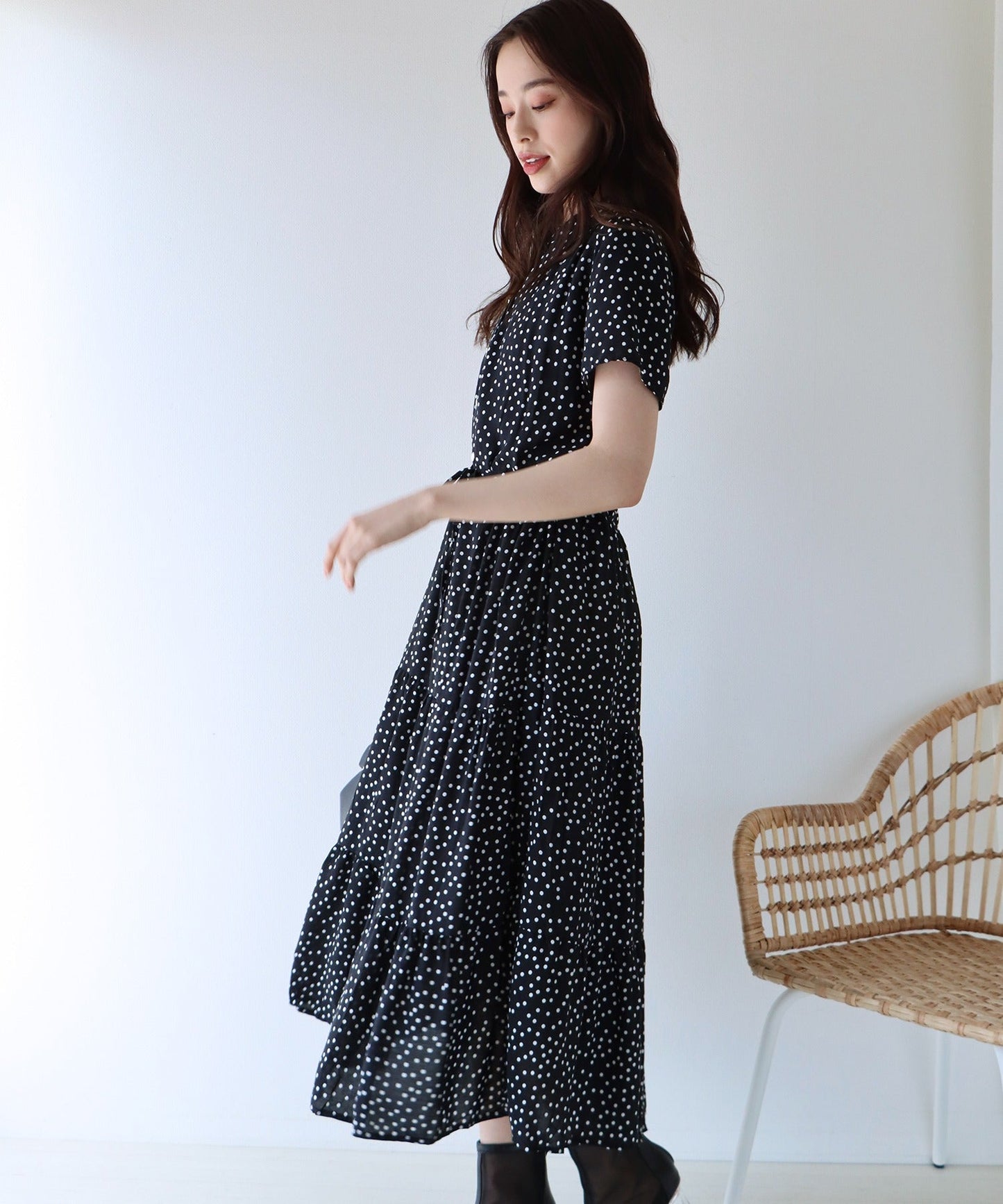 【TIME SALE】【接触冷感】無地&アソート花柄ワンピース