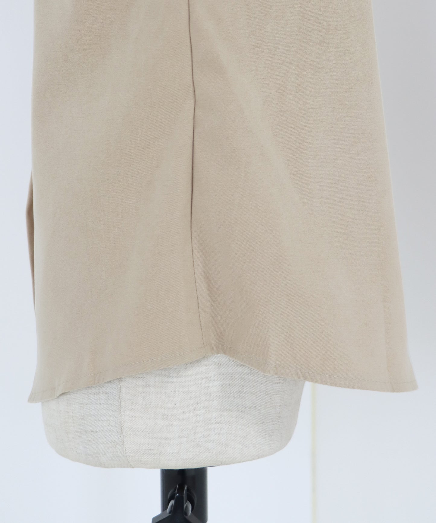 スタンドカラーボリュームスリーブシャツ