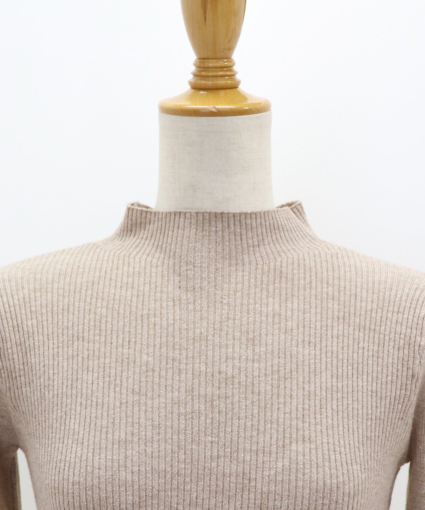 【SALE】パフスリーブ半袖なめらかニット【ネコポス】