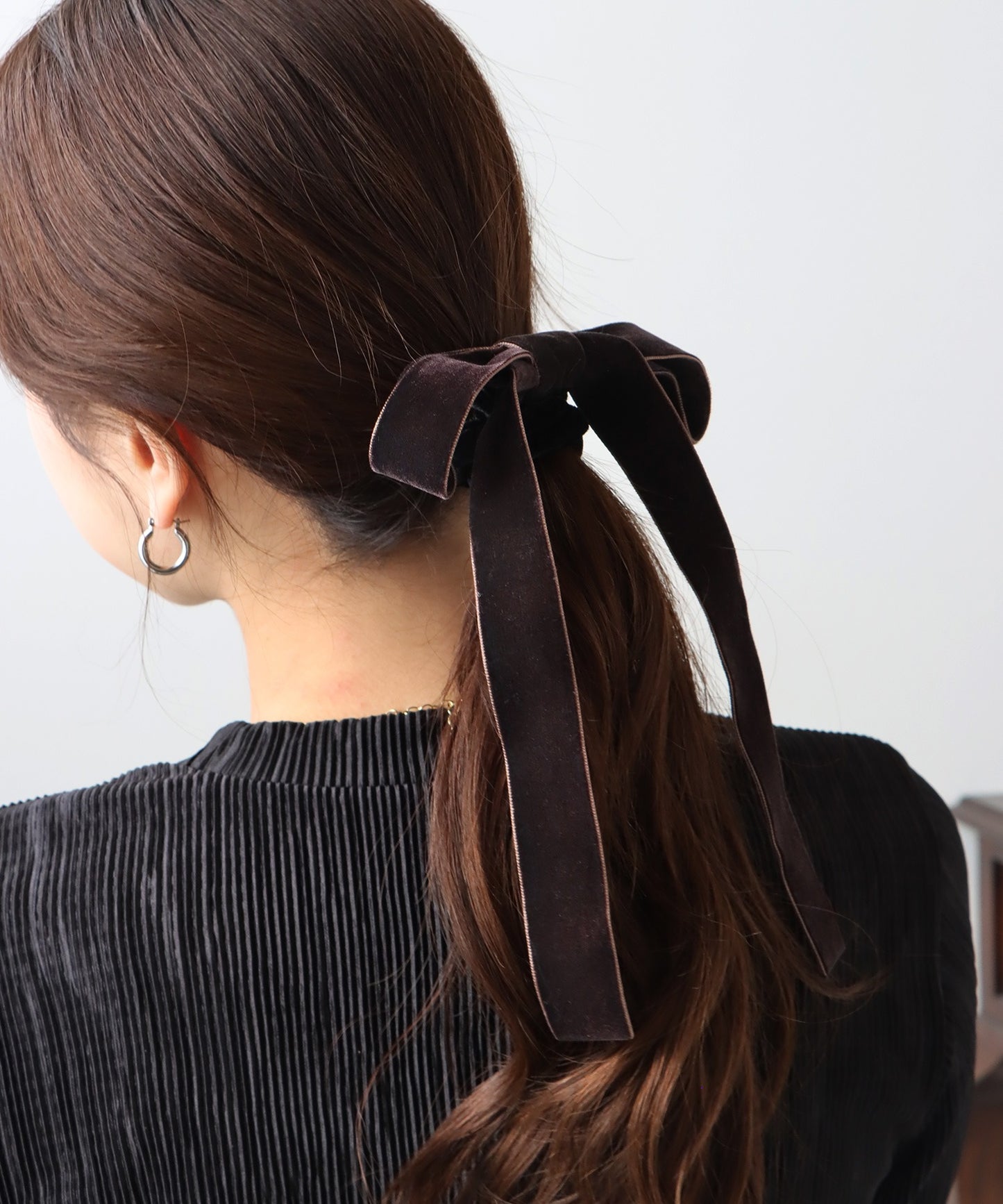 ロングベロアリボンシュシュ【ネコポス】