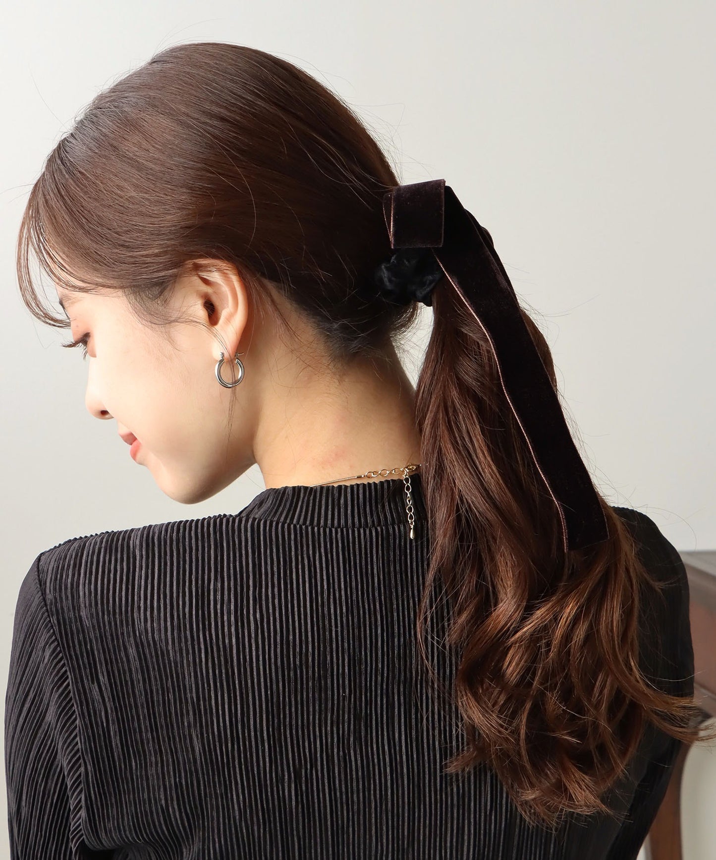 ロングベロアリボンシュシュ【ネコポス】