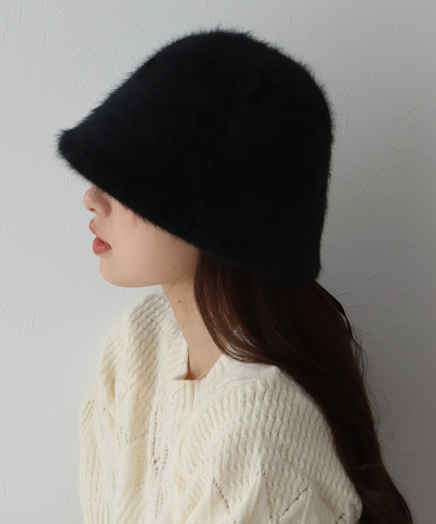 【SALE】ファーバケットハット