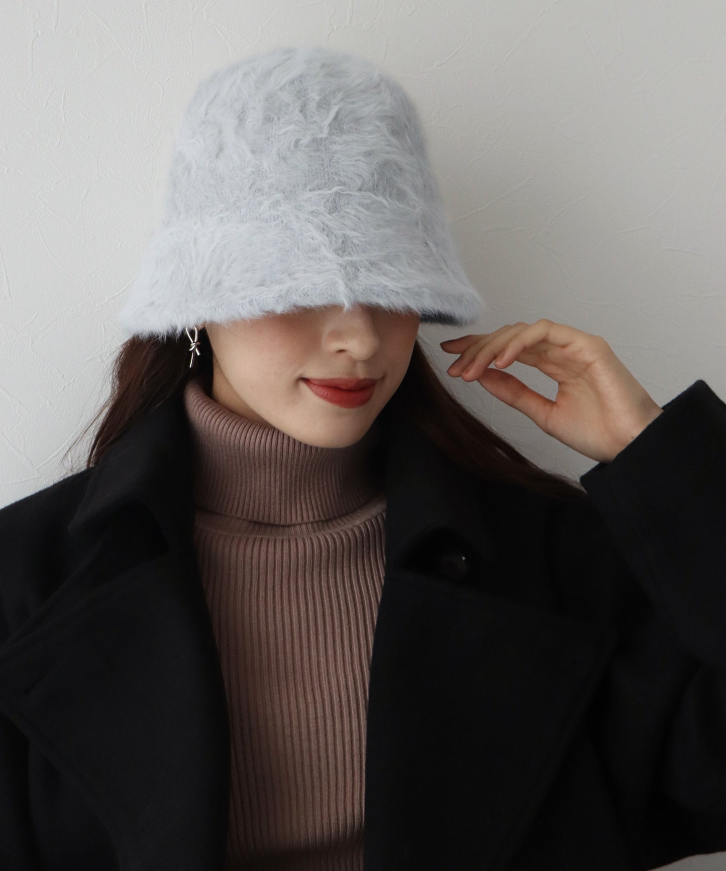 【SALE】ファーバケットハット