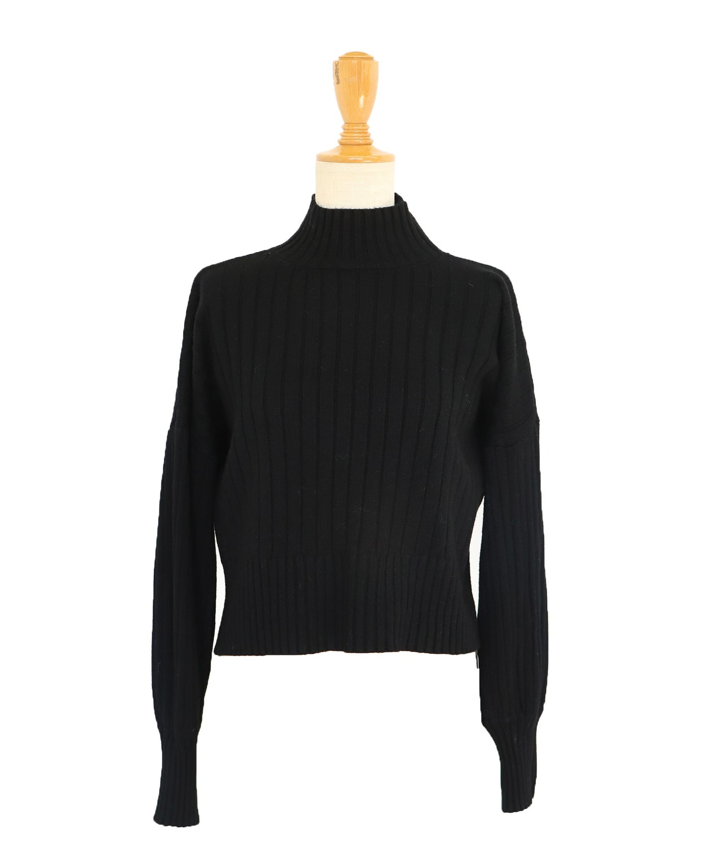 【SALE】ハイネックリブニット