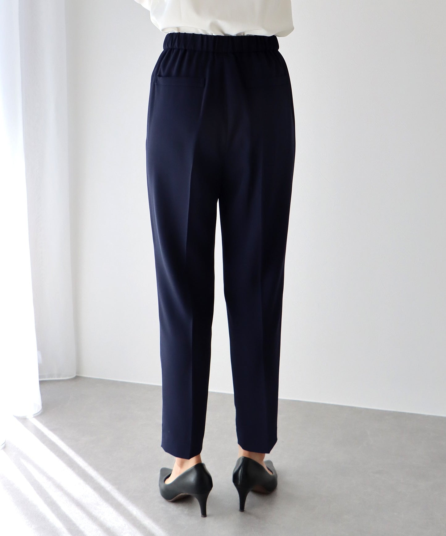 【SALE】ミックスツイードノーカラージャケット×テーパードパンツ セレモニー2点セット