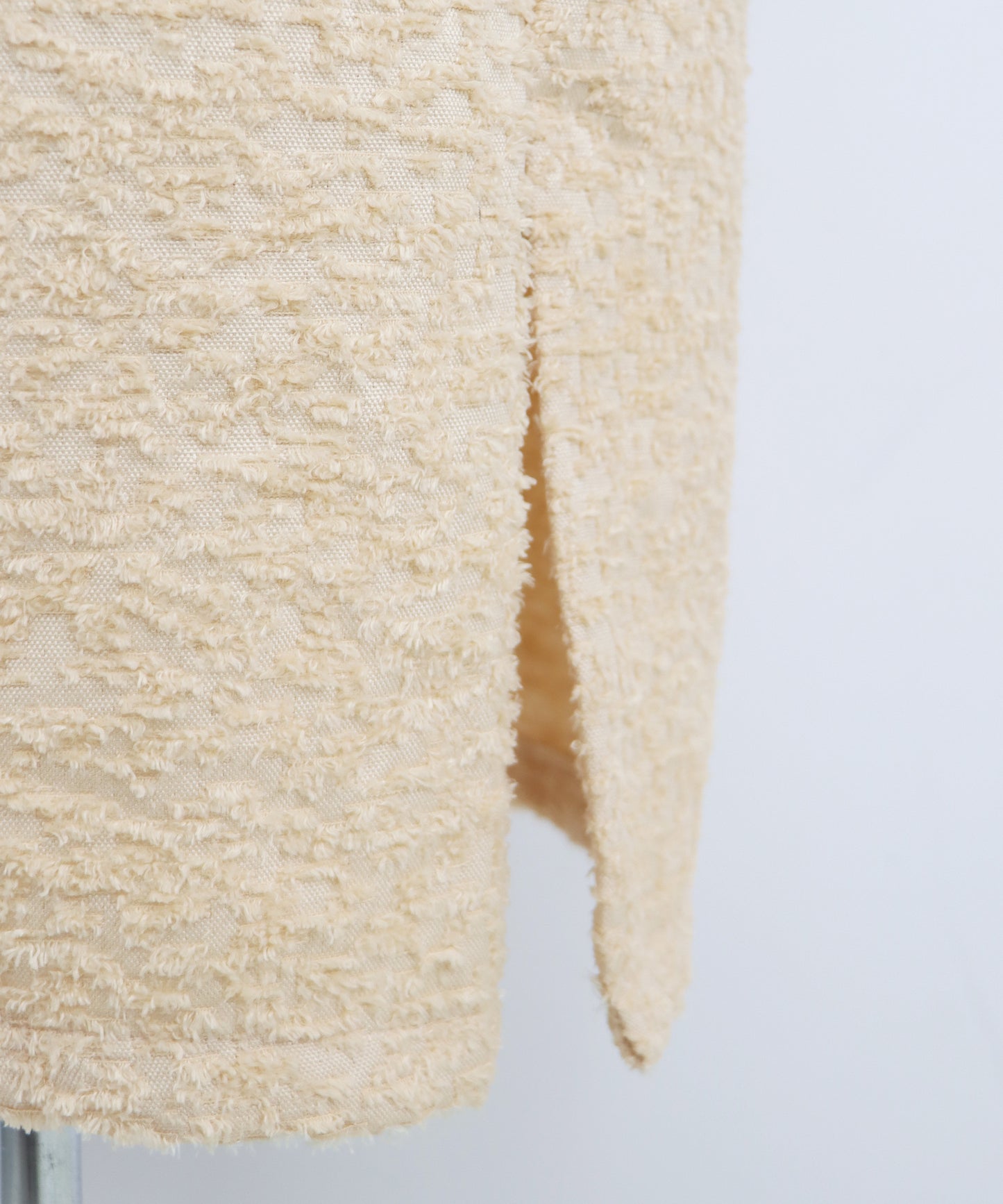 バルーンスリーブ オーガンジー袖&ジャガード&ベロアワンピース