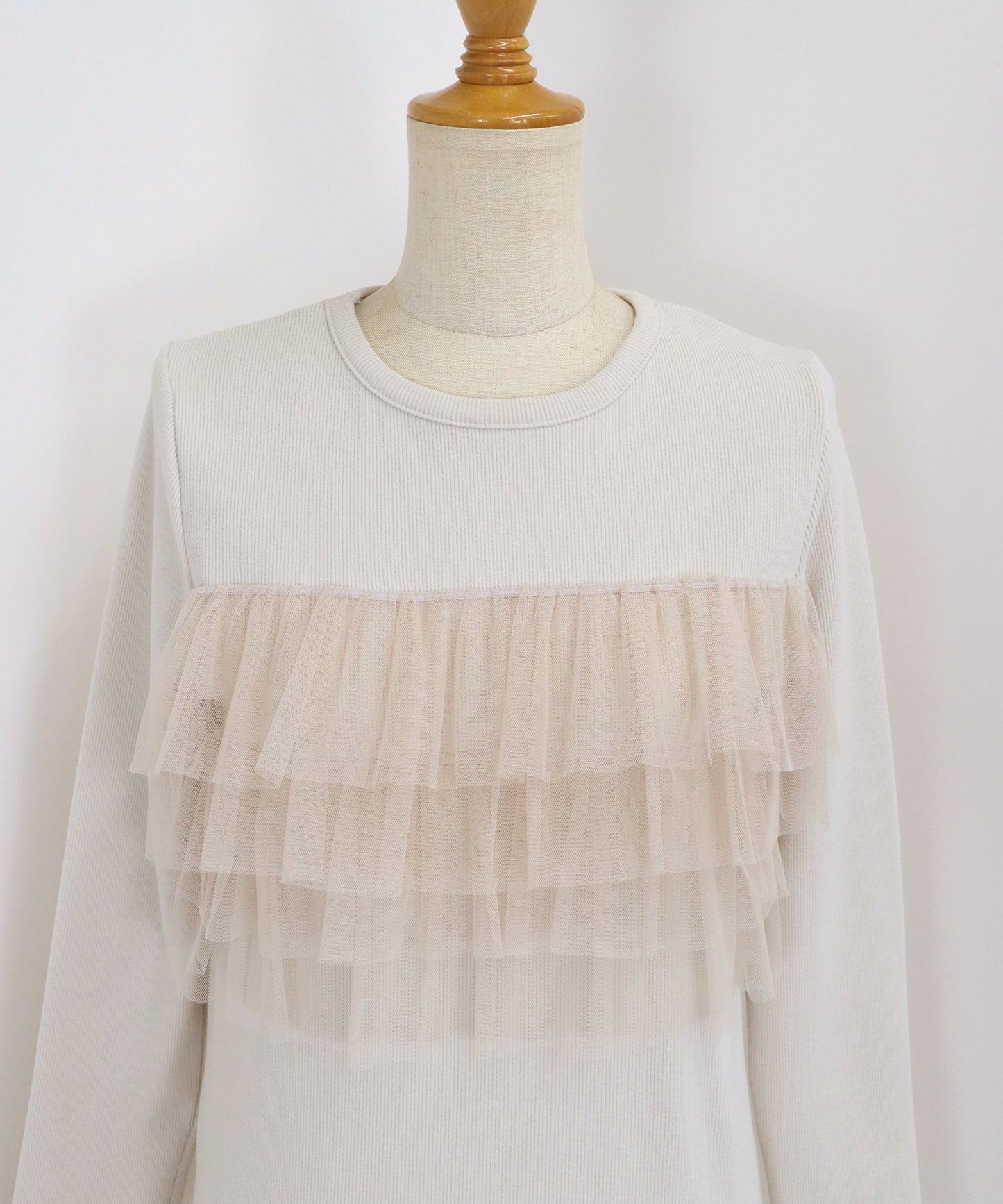 フリルチュールレイヤードワンピース