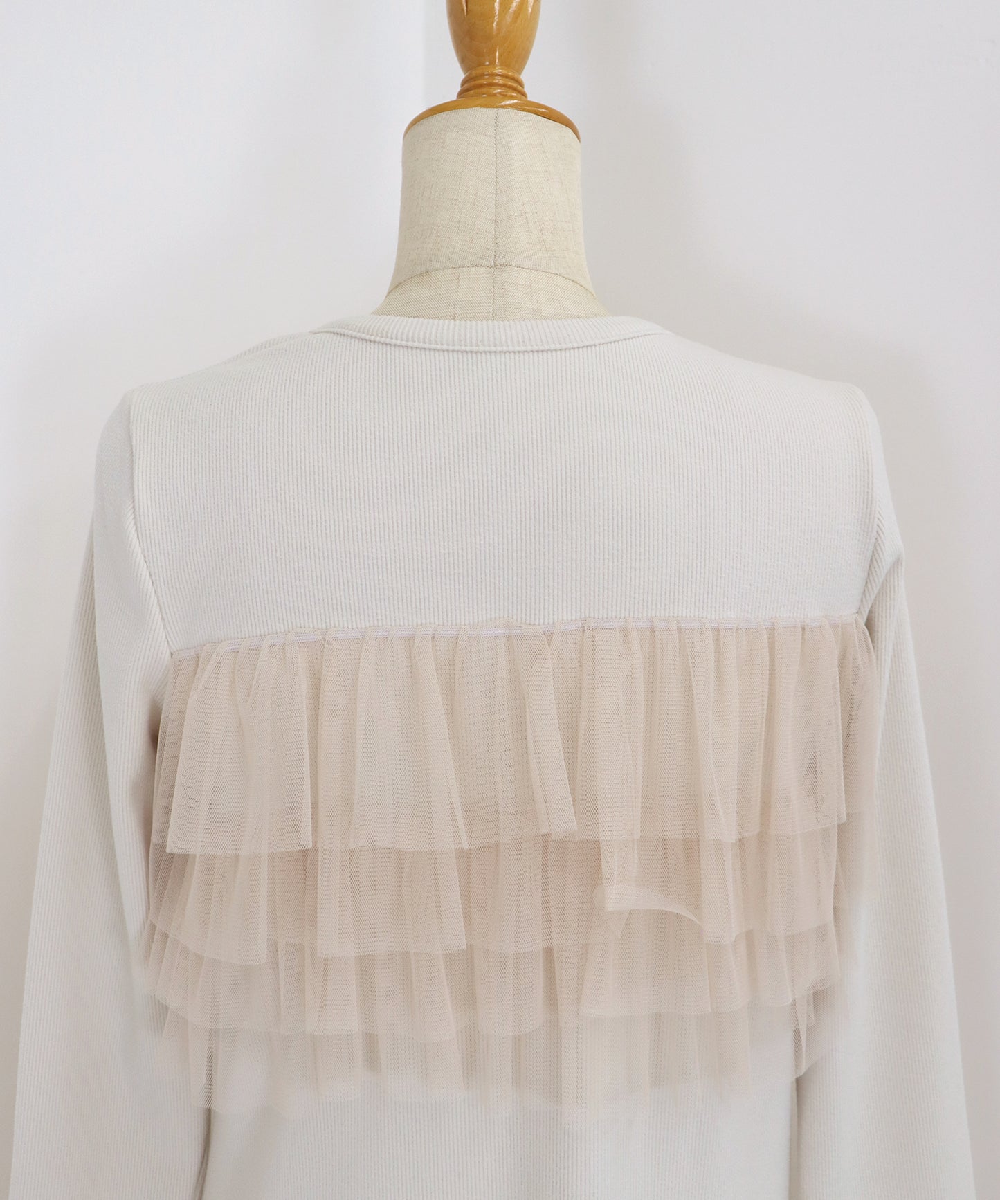 フリルチュールレイヤードワンピース