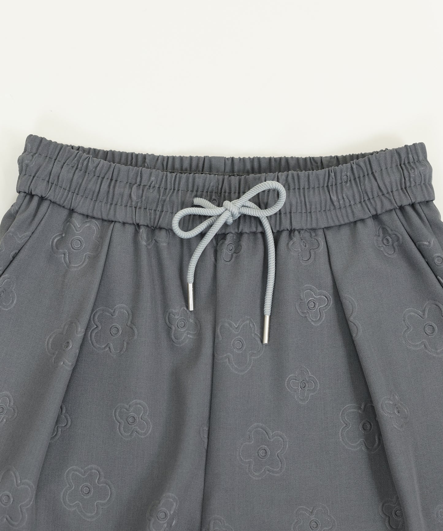 【SALE】フラワーエンボスワイドパンツ