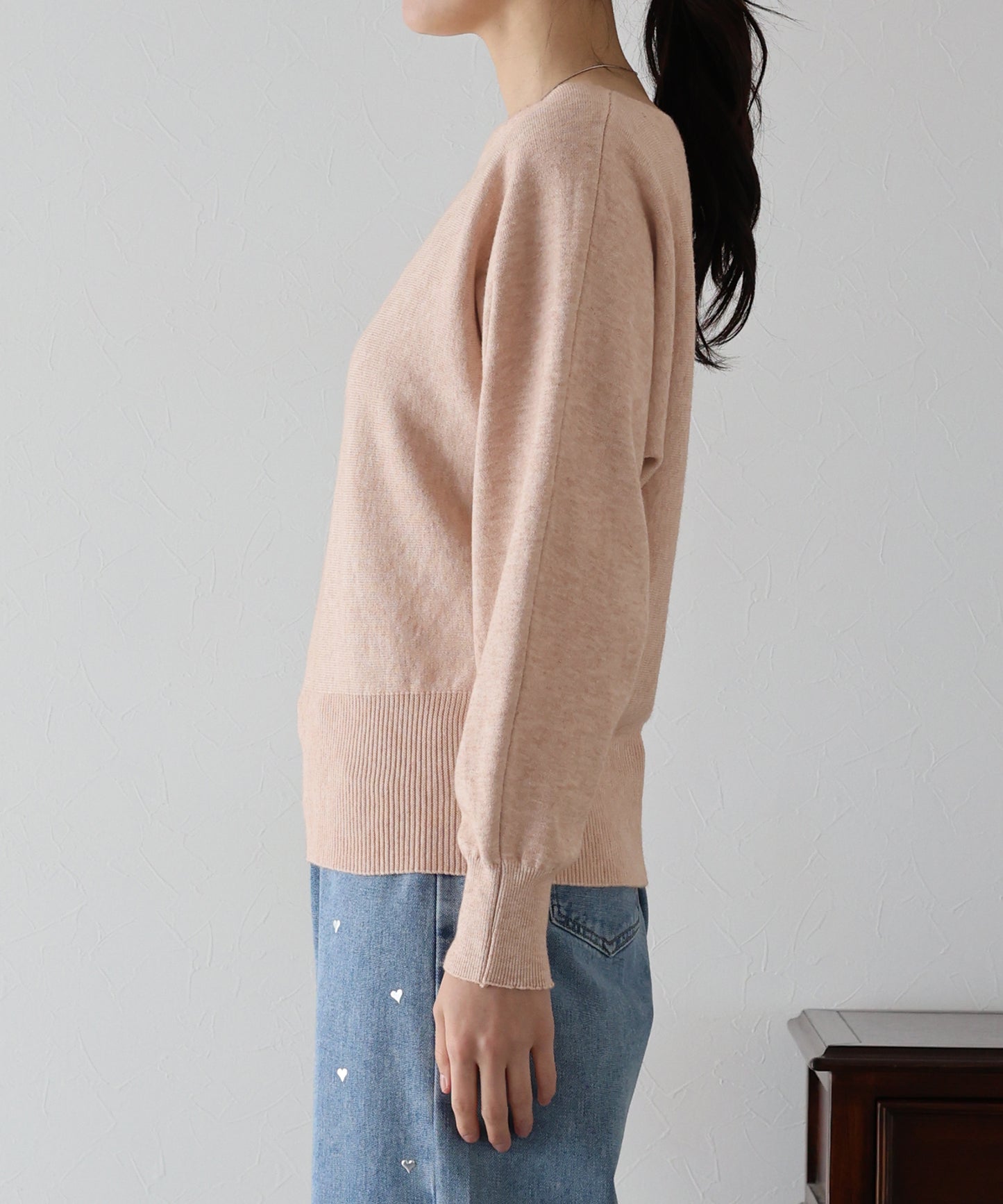 【SALE】ボートネックドルマンニット