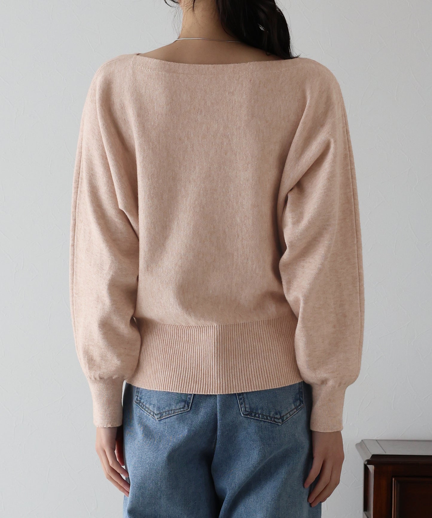 【SALE】ボートネックドルマンニット