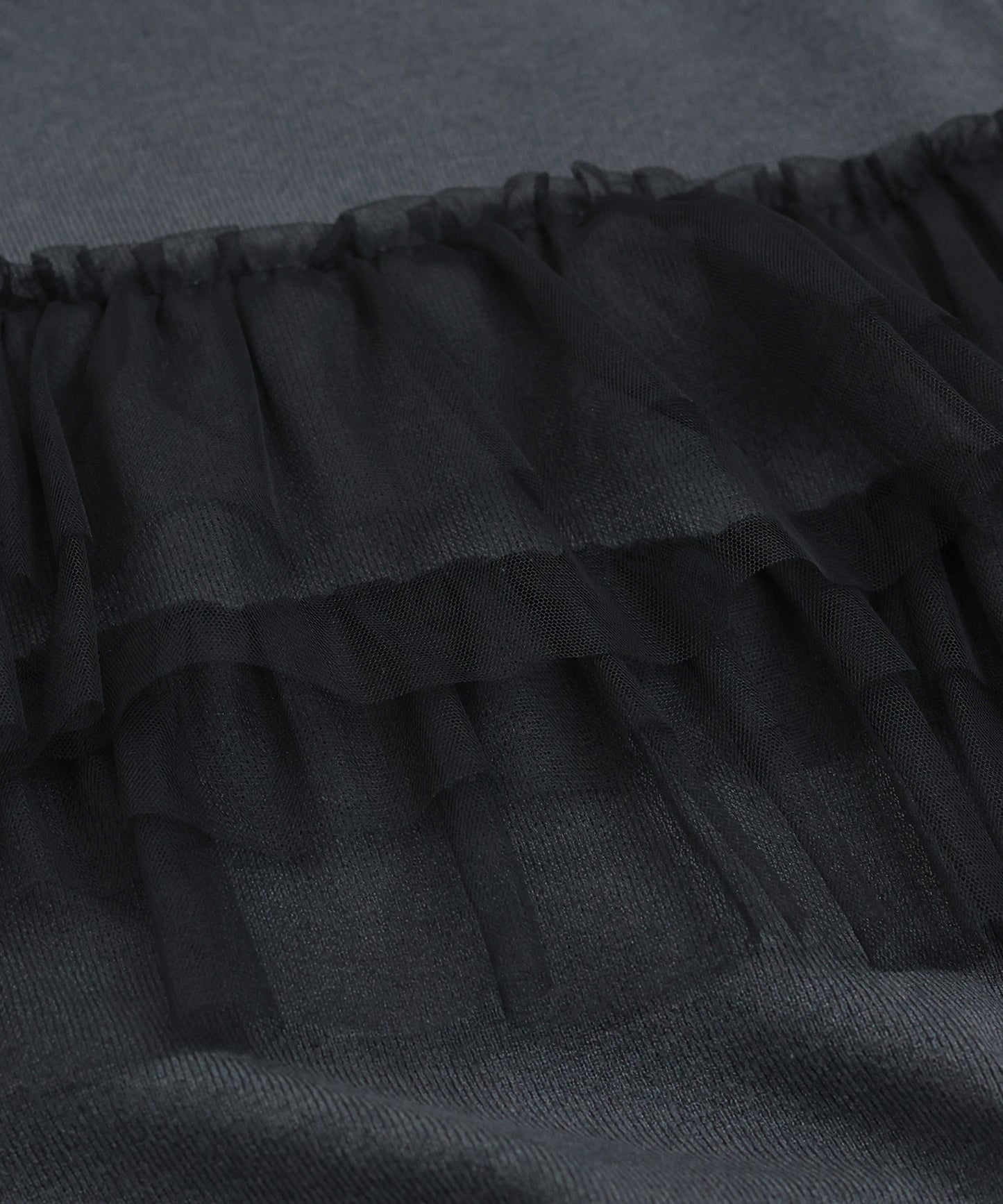 【TIME SALE】フリルチュール長袖ニット