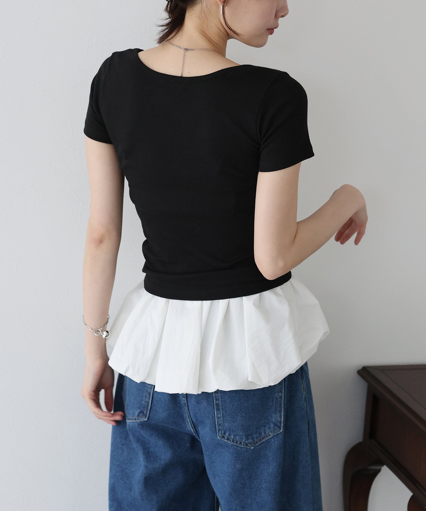 【TIME SALE】半袖カラークルーTシャツ【ネコポス】