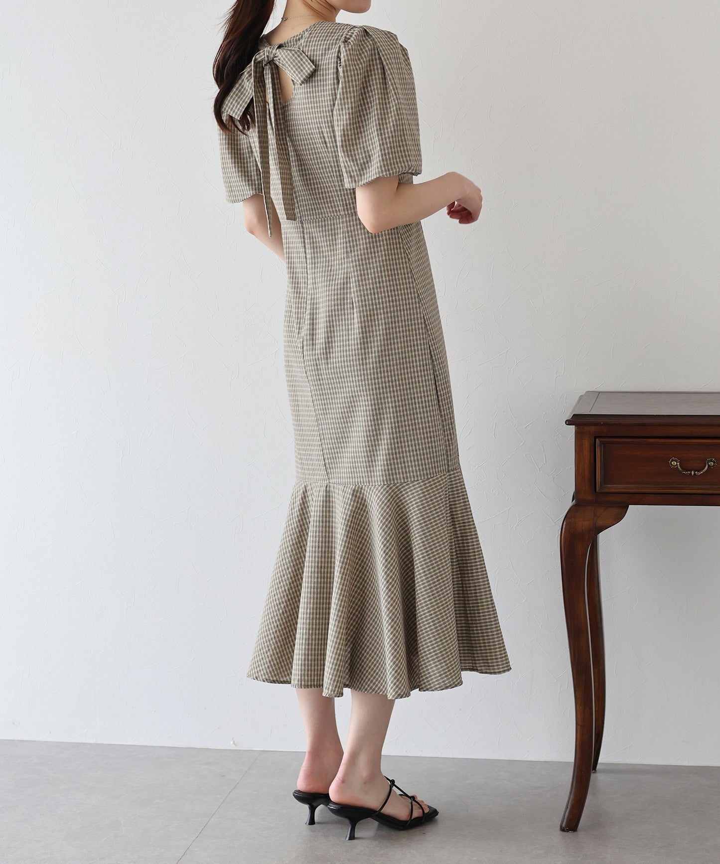 【TIME SALE】バックリボンマーメイドワンピース