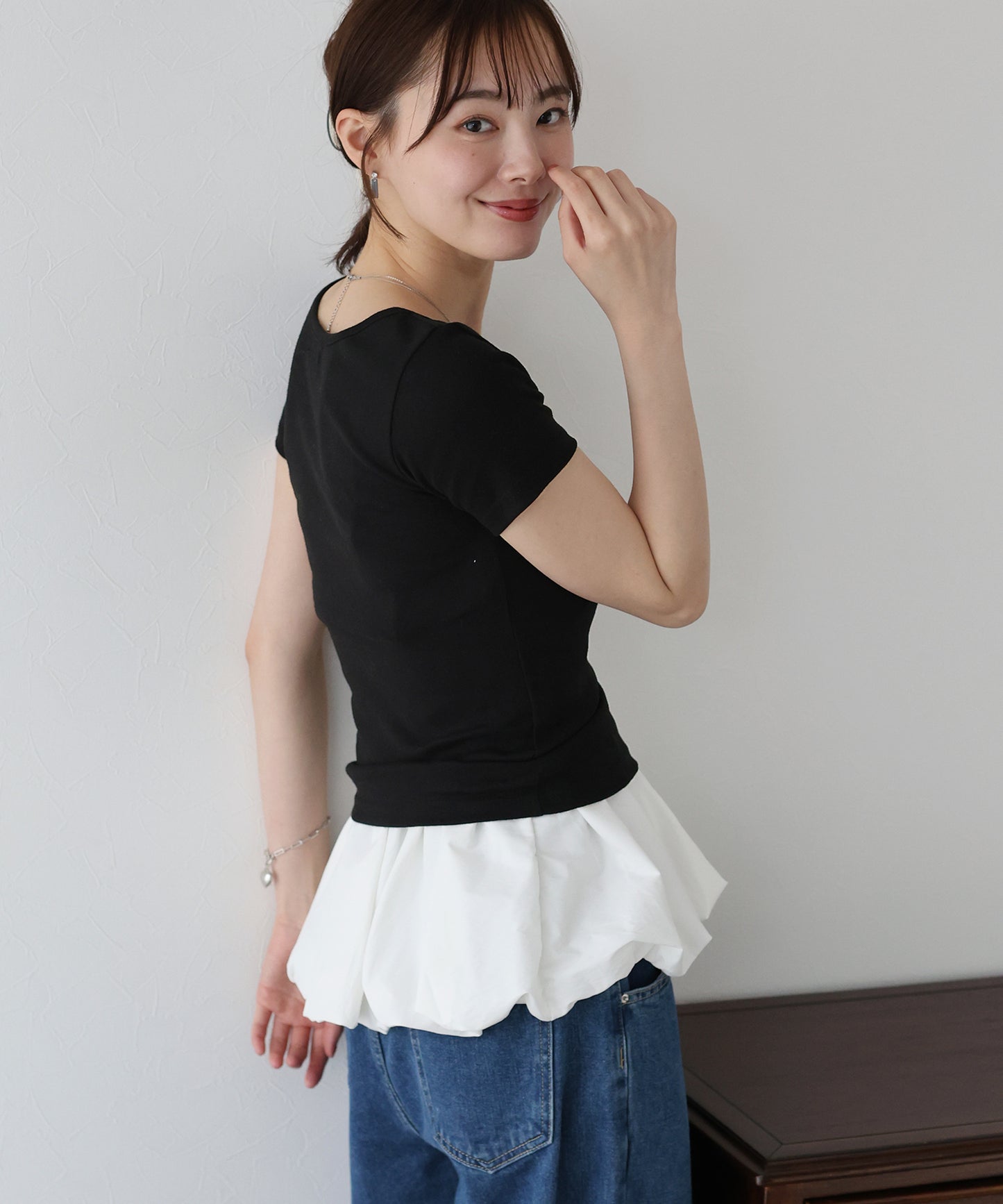 【TIME SALE】半袖カラークルーTシャツ【ネコポス】