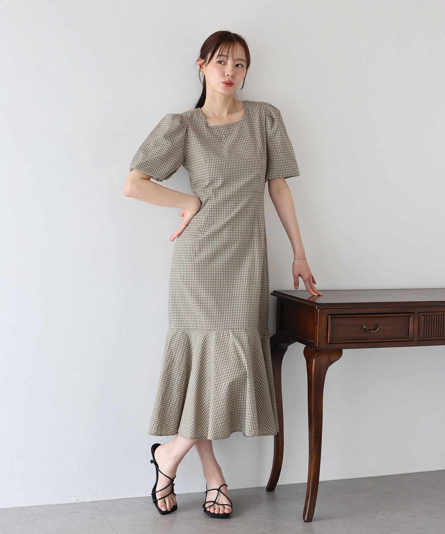 【TIME SALE】バックリボンマーメイドワンピース