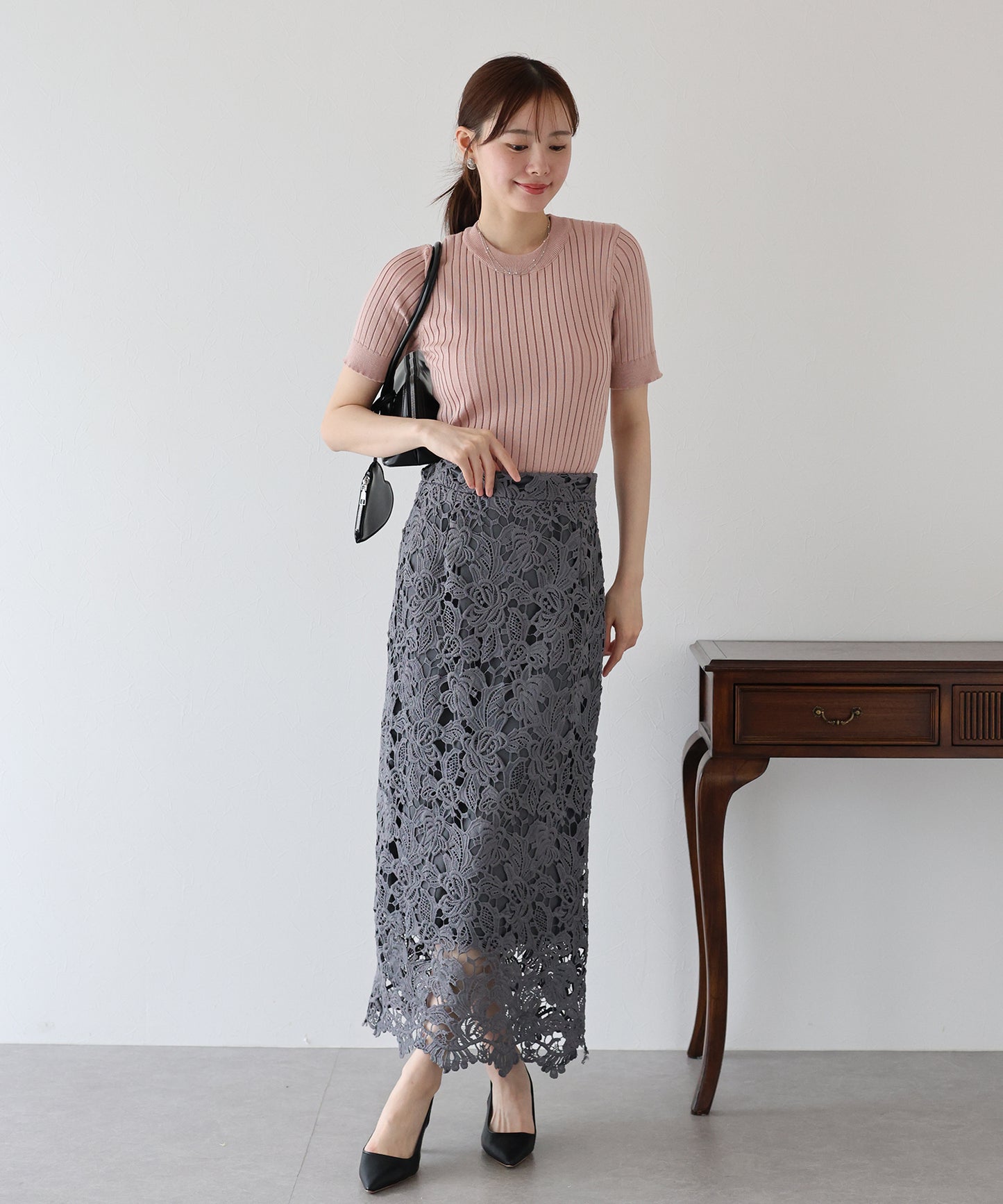 【TIME SALE】サマーリブニットトップス【ネコポス】