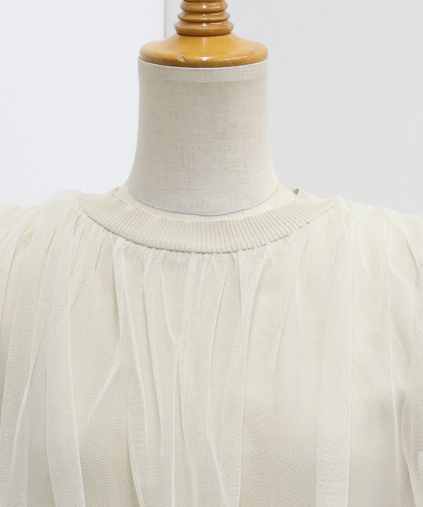 【TIME SALE】チュールレイヤードニット