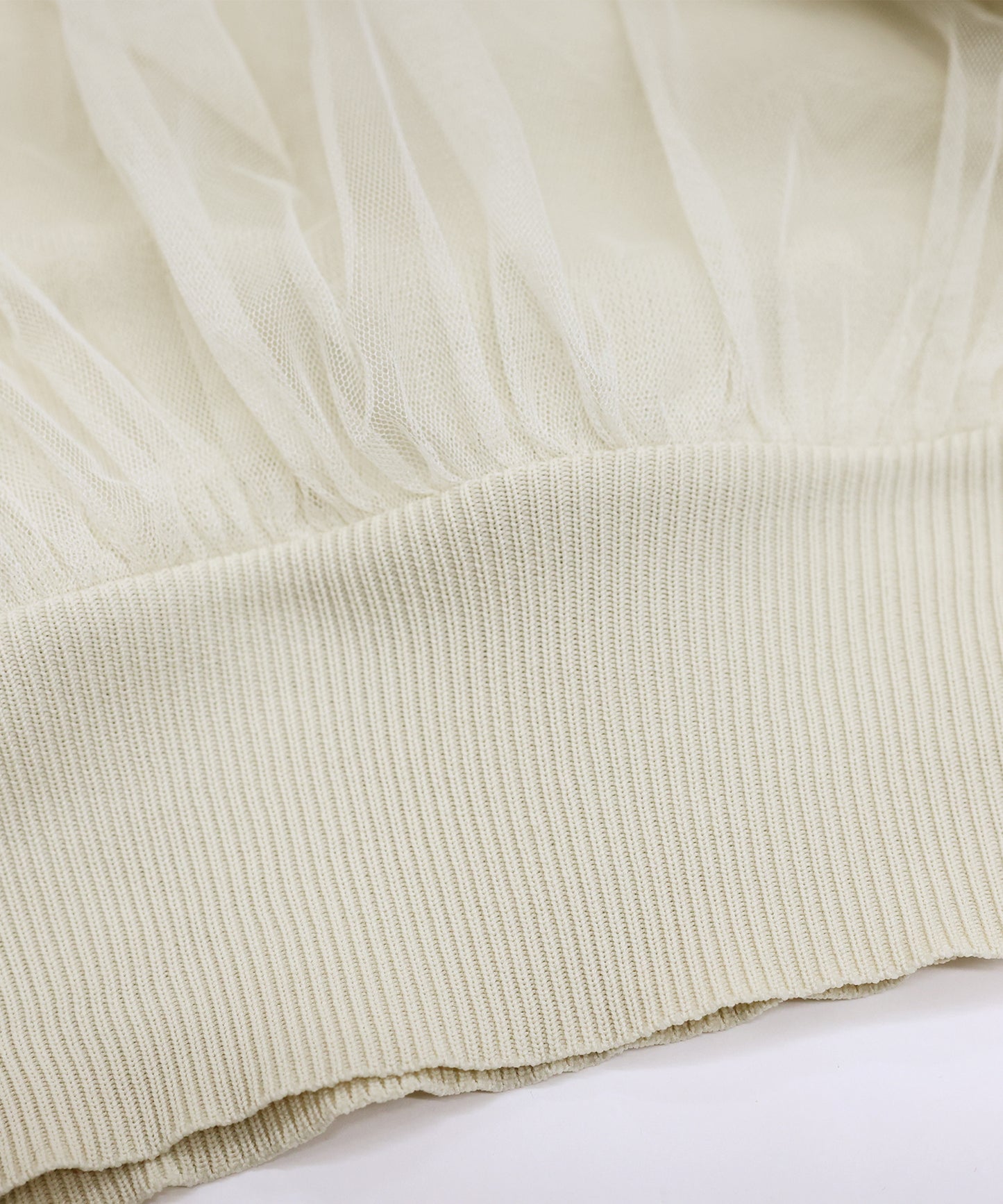 【TIME SALE】チュールレイヤードニット