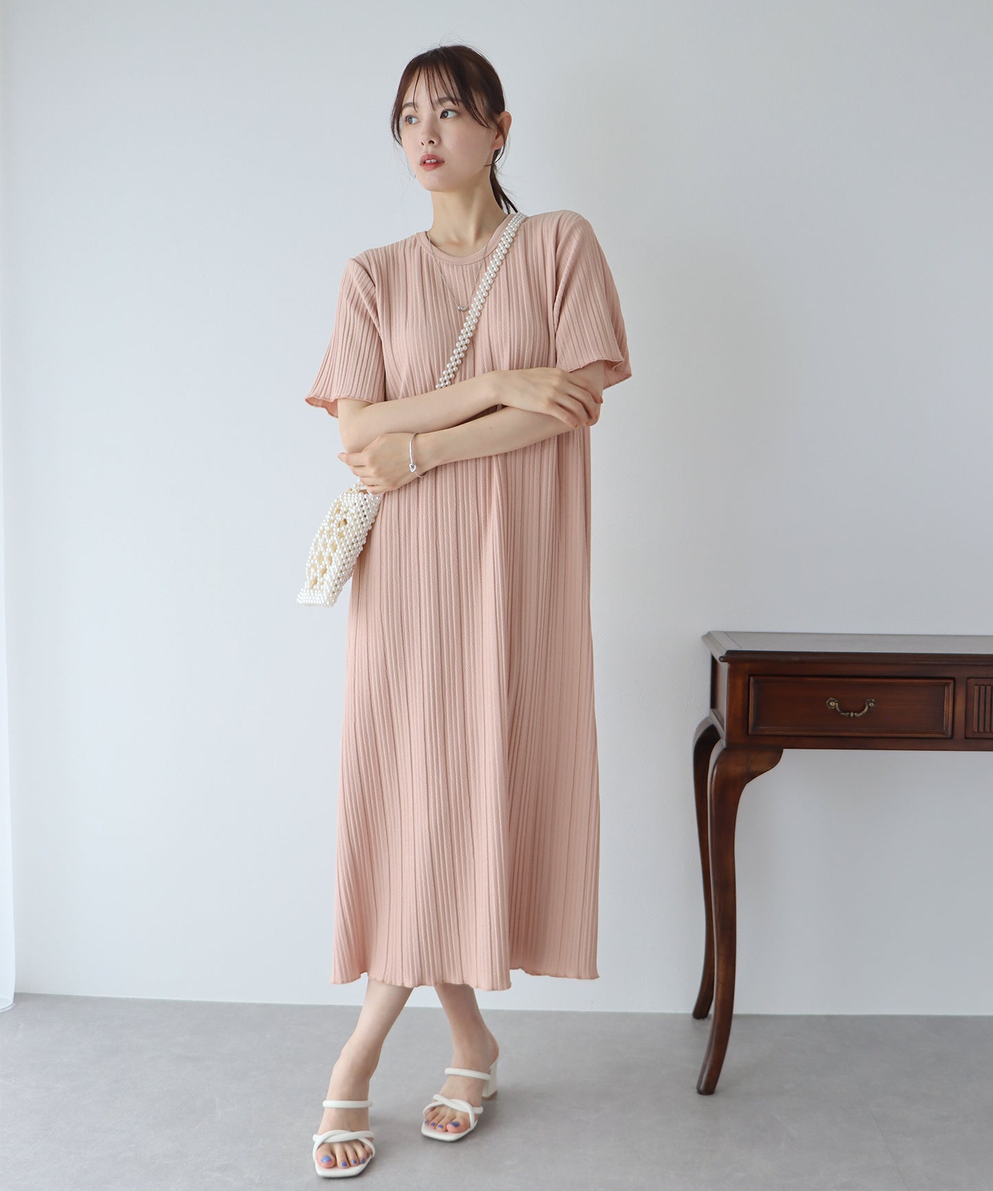 【TIME SALE】プリーツワンピース
