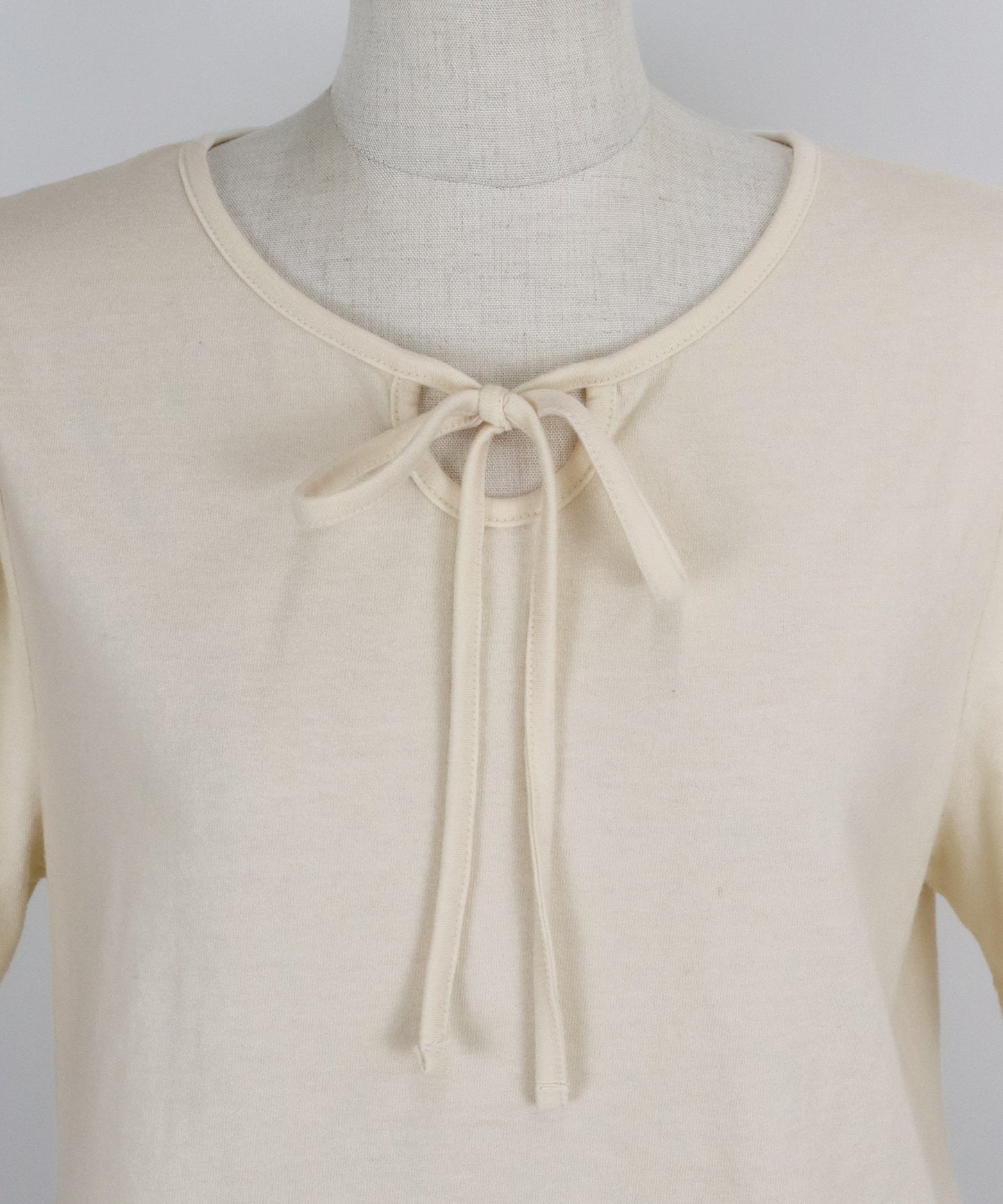 【TIME SALE】パイピングリボンタックTシャツ