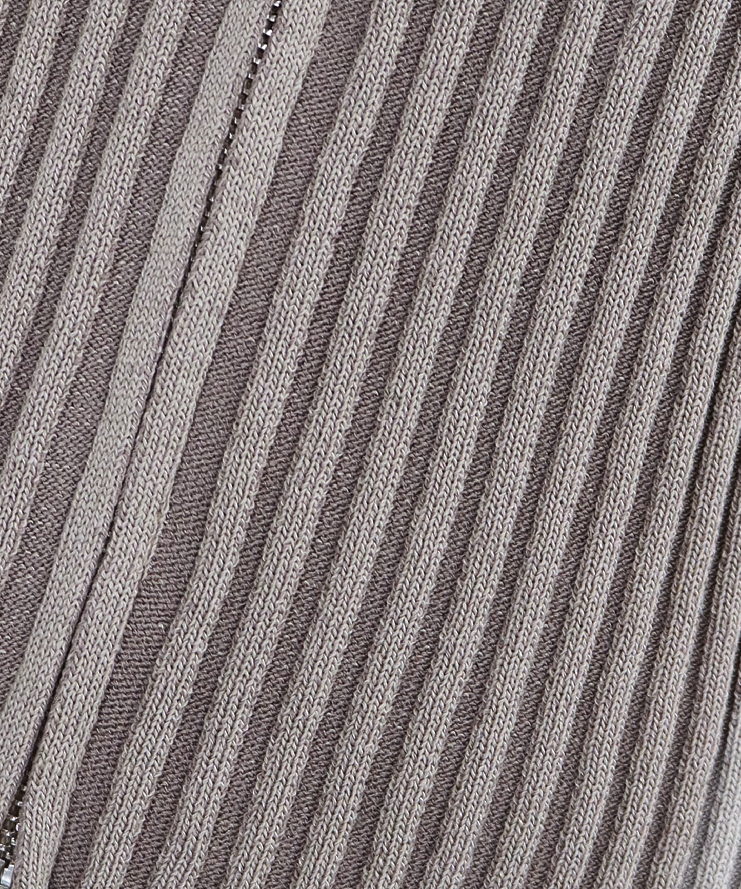 【SALE】バイカラーポロ襟Wジップカーディガン