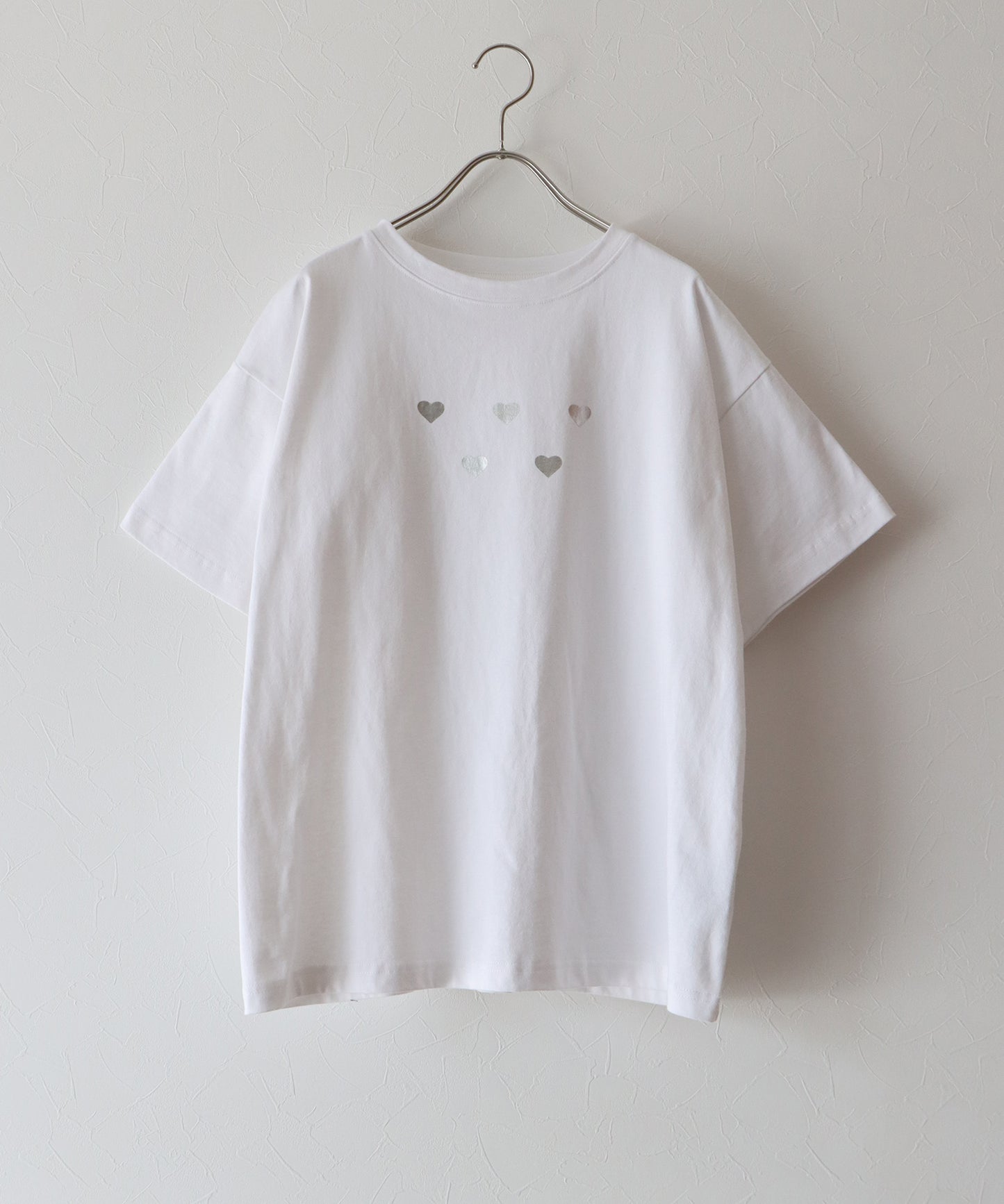 箔ハートプリントTシャツ【ネコポス】