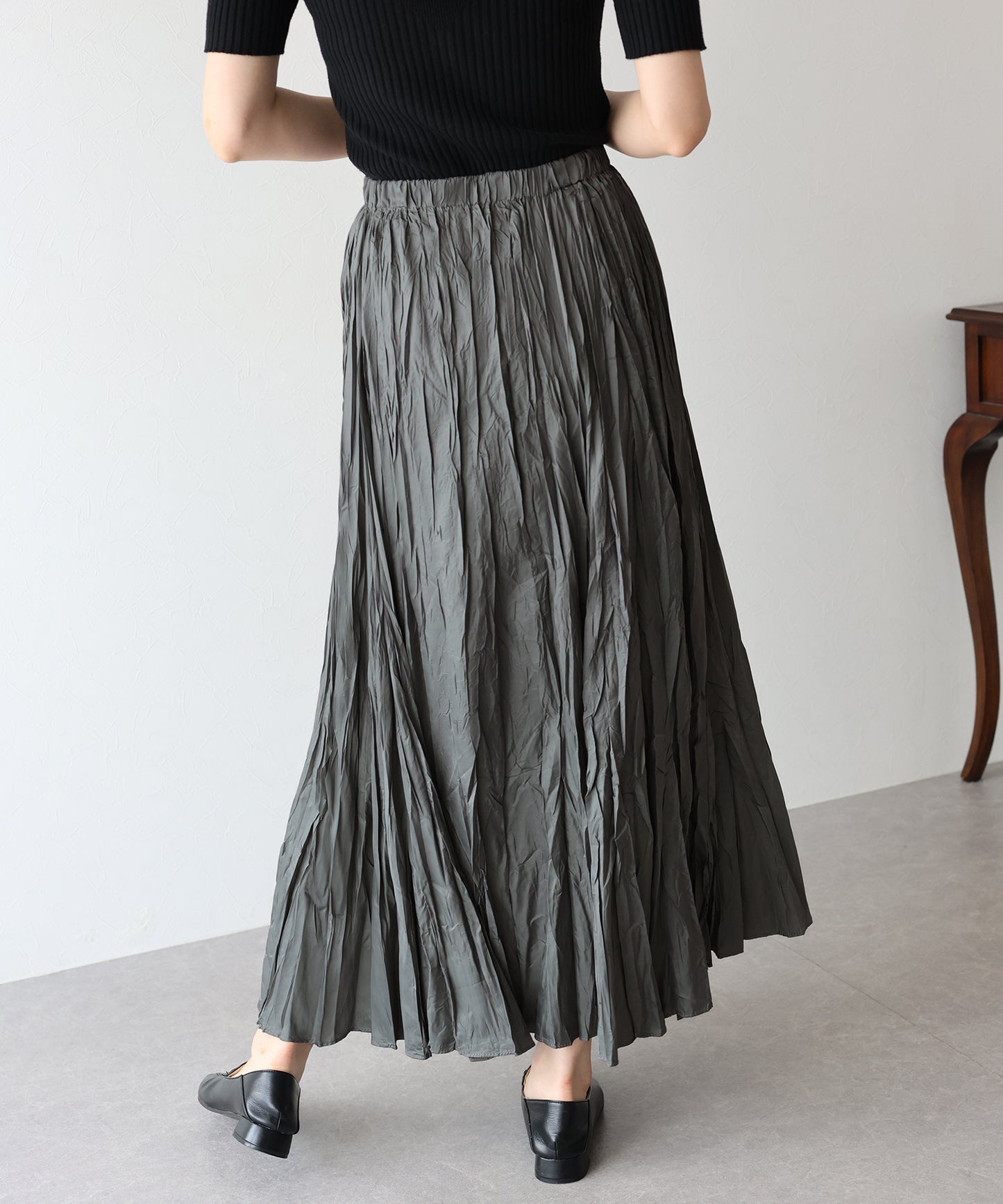 【SALE】シャイニープリーツスカート