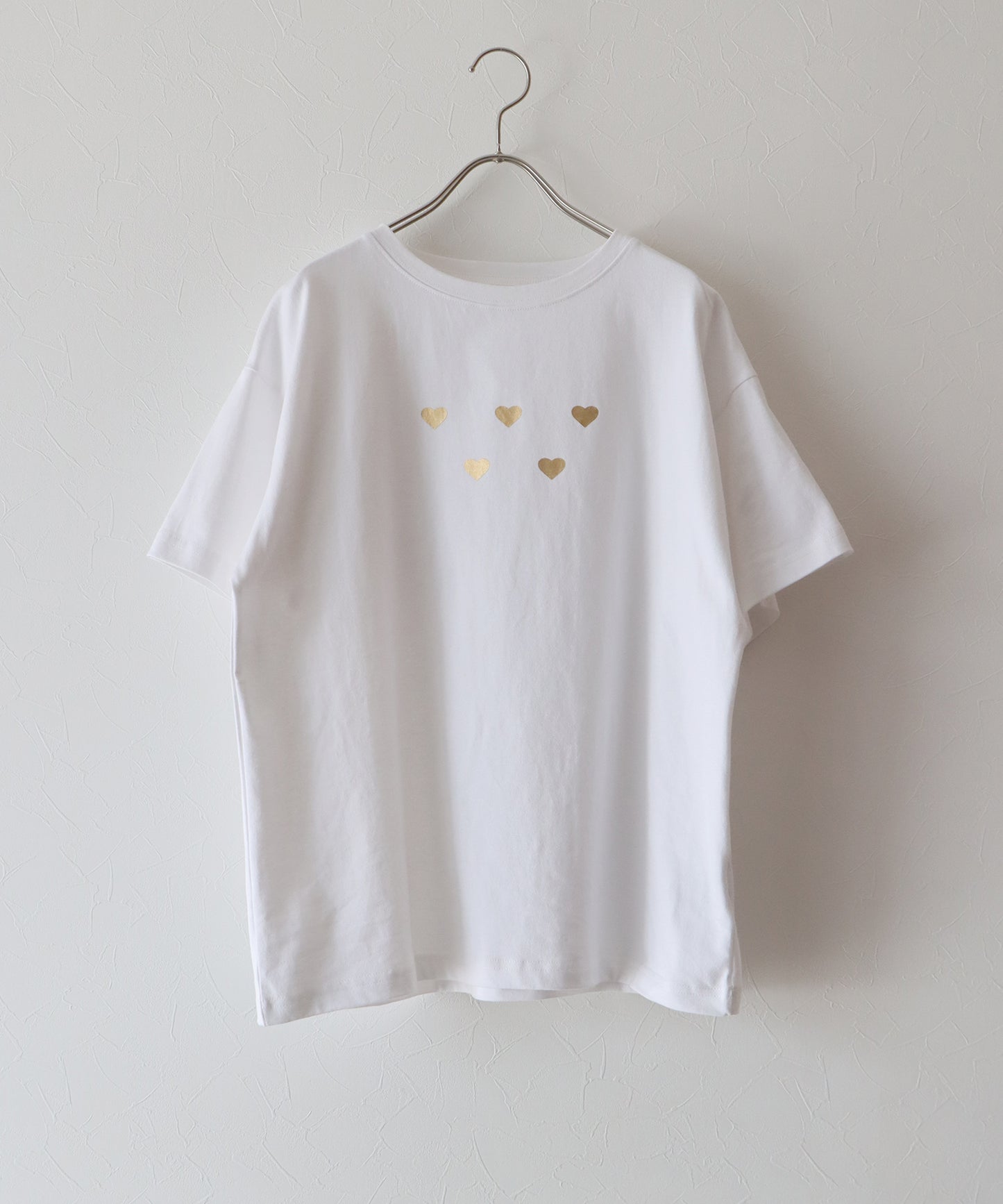 箔ハートプリントTシャツ【ネコポス】
