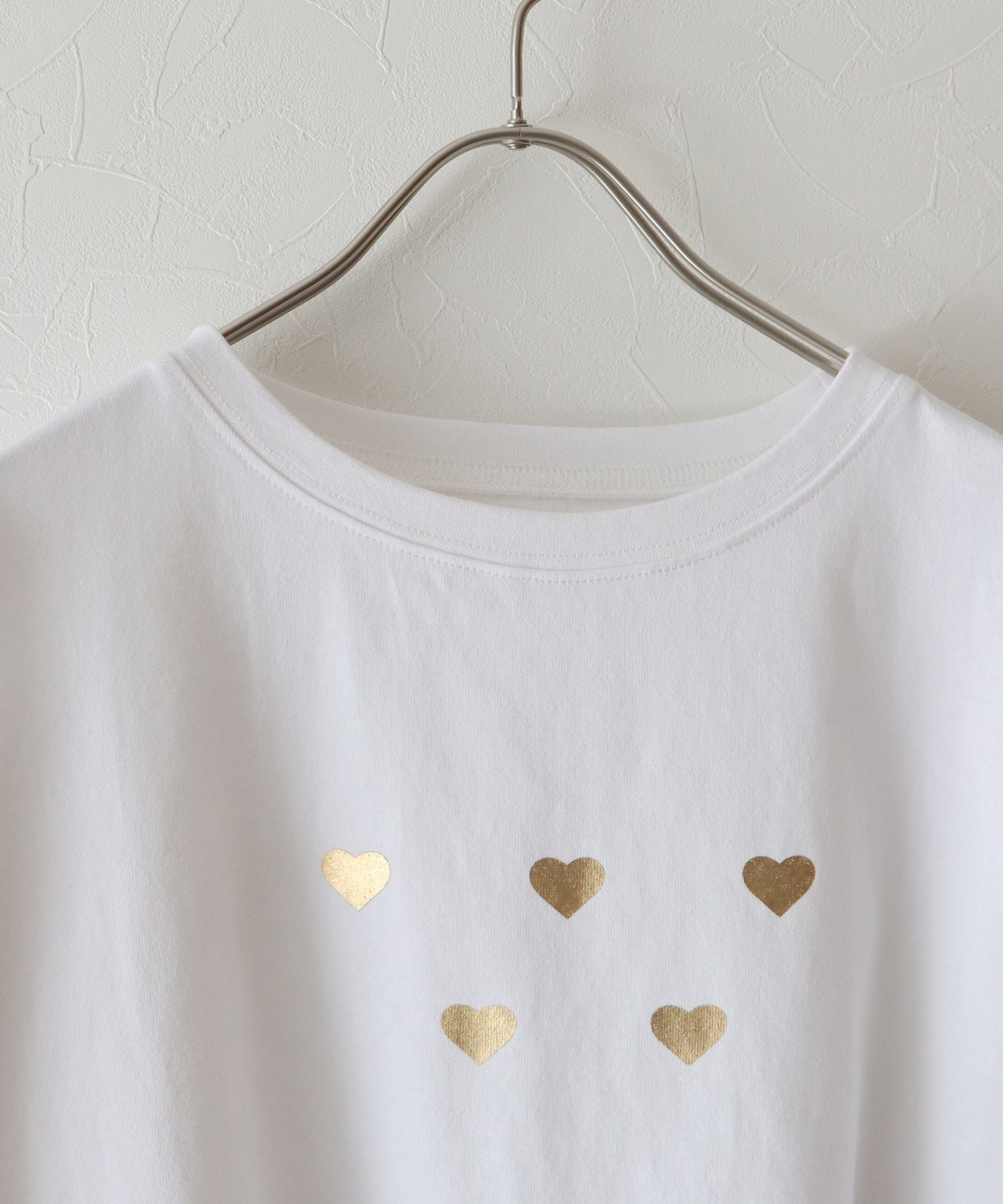 箔ハートプリントTシャツ【ネコポス】