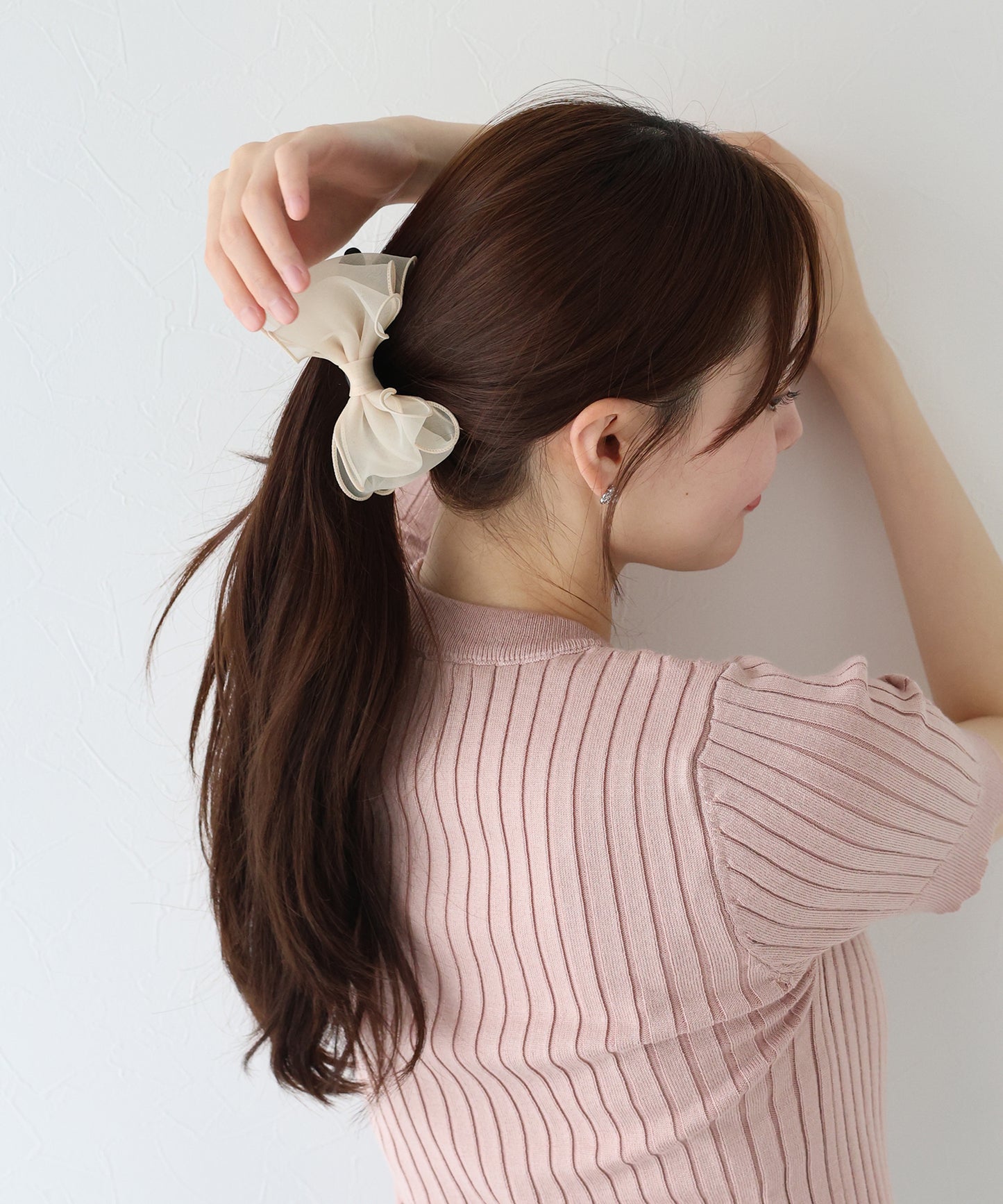 オーガンジーリボンバナナクリップ【ネコポス】