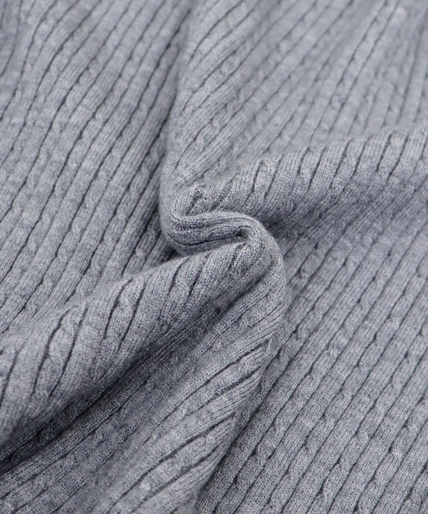 【SALE】パフスリーブ半袖ミニケーブルニット