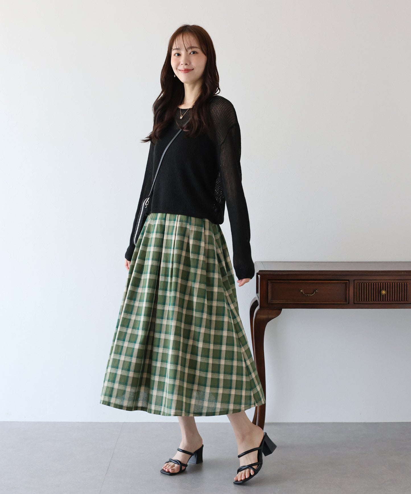 【SALE】メッシュニット+タンクトップSET