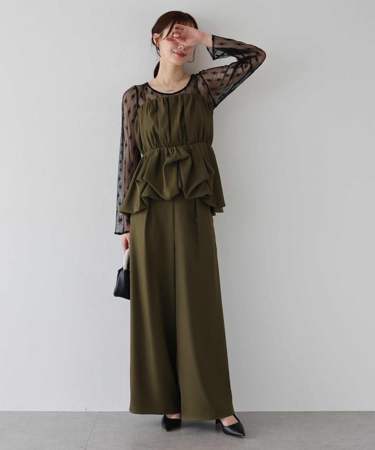 【TIME SALE】バルーンキャミパンツドレス3点セット