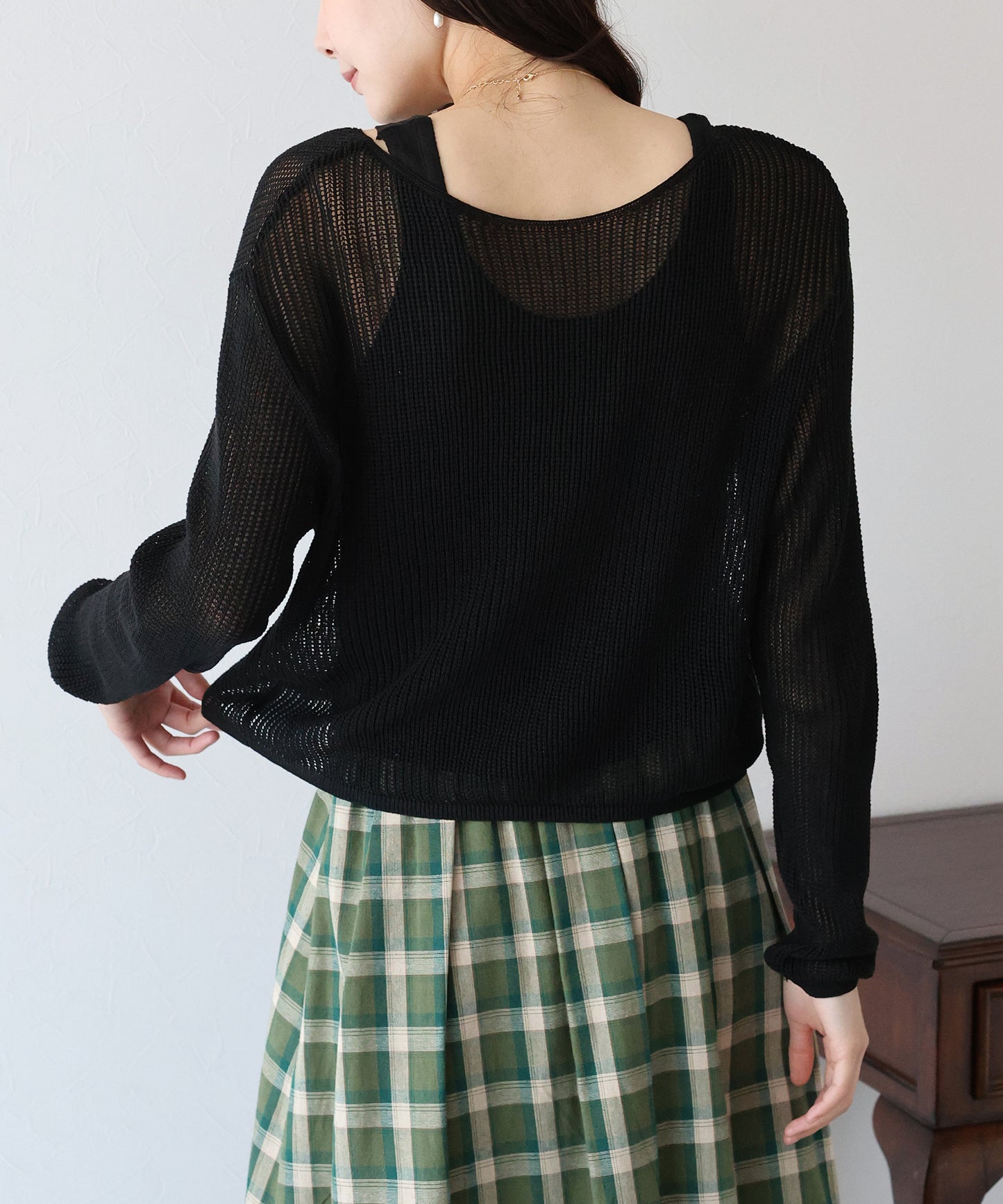【SALE】メッシュニット+タンクトップSET