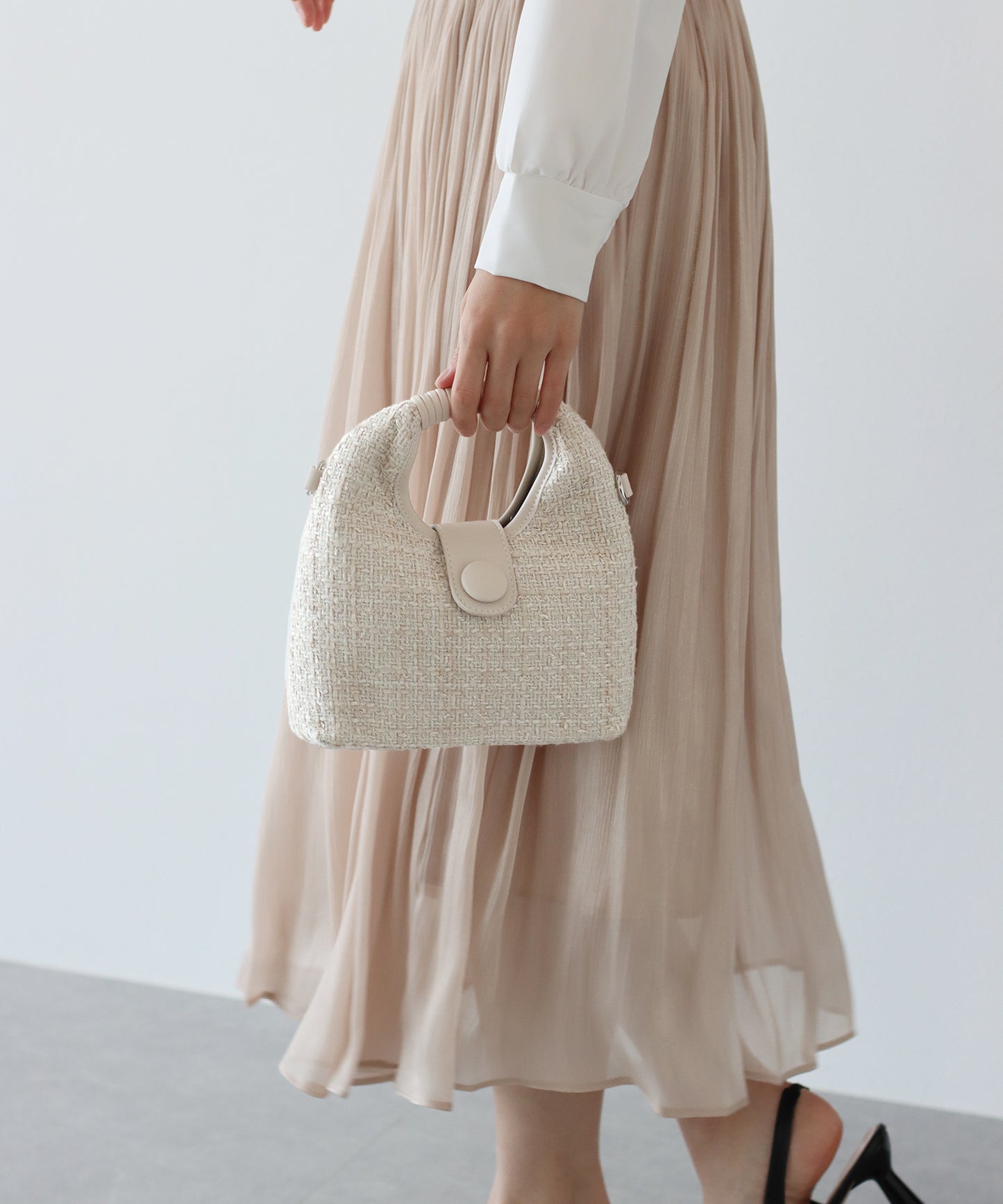 ツイードハンドバッグ