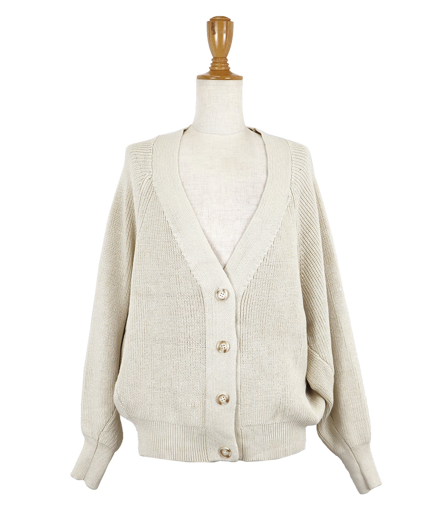 【SALE】なめらかざっくりVネックカーディガン