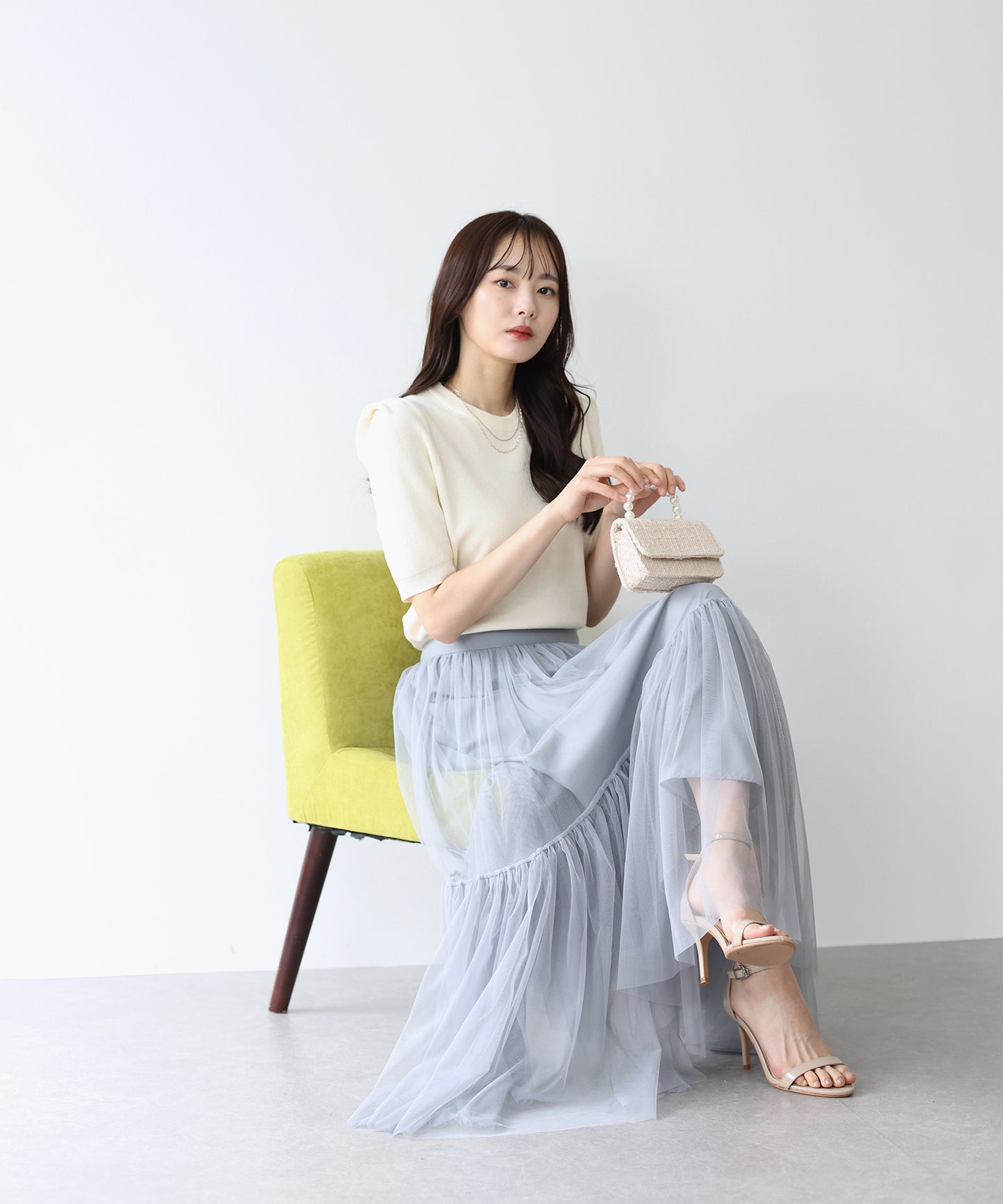 【SALE】タックスリーブサマーニット