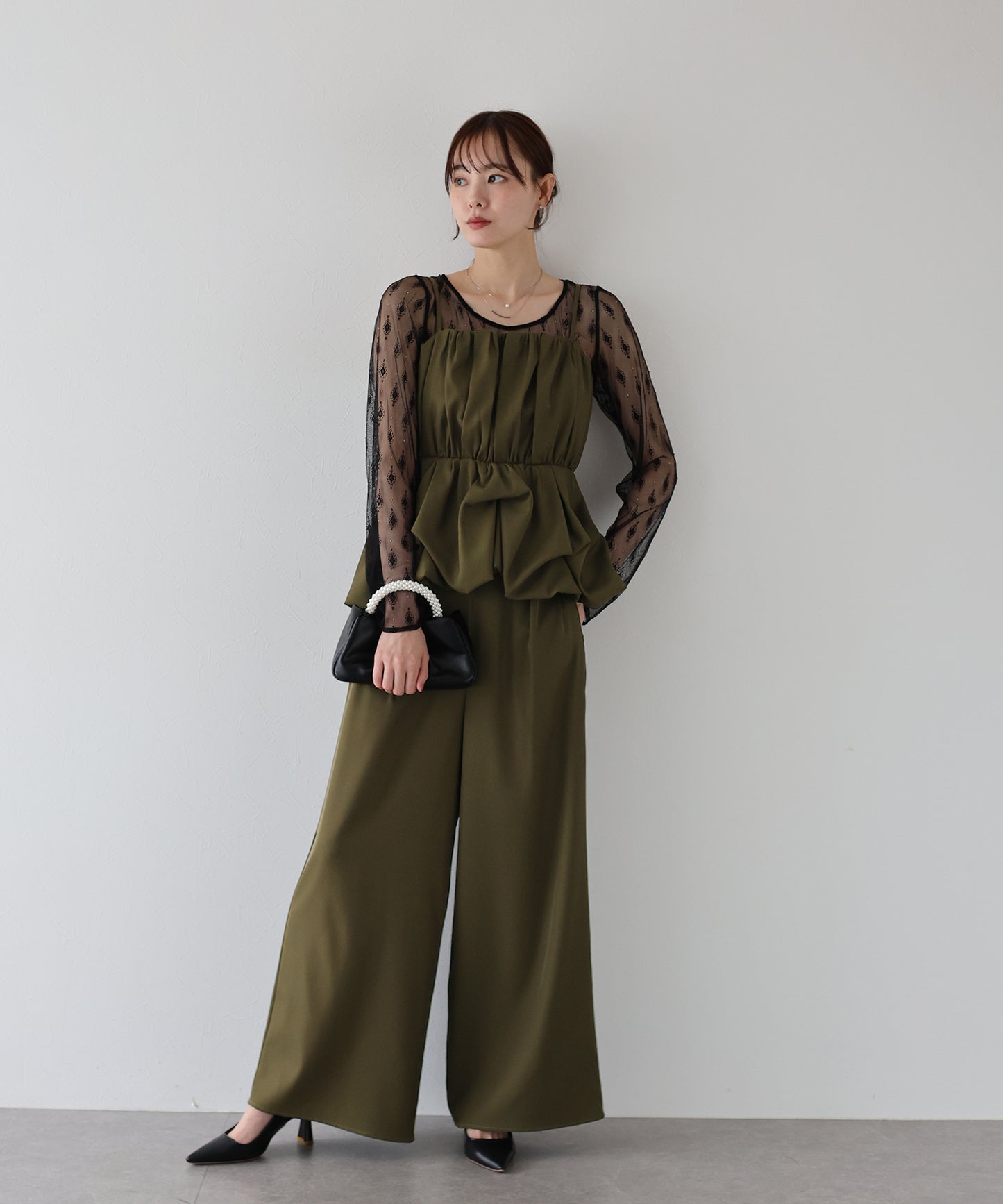 【TIME SALE】バルーンキャミパンツドレス3点セット