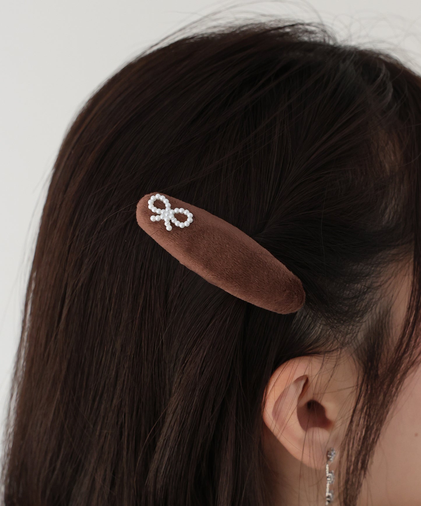 パールリボンベロアピン【ネコポス】