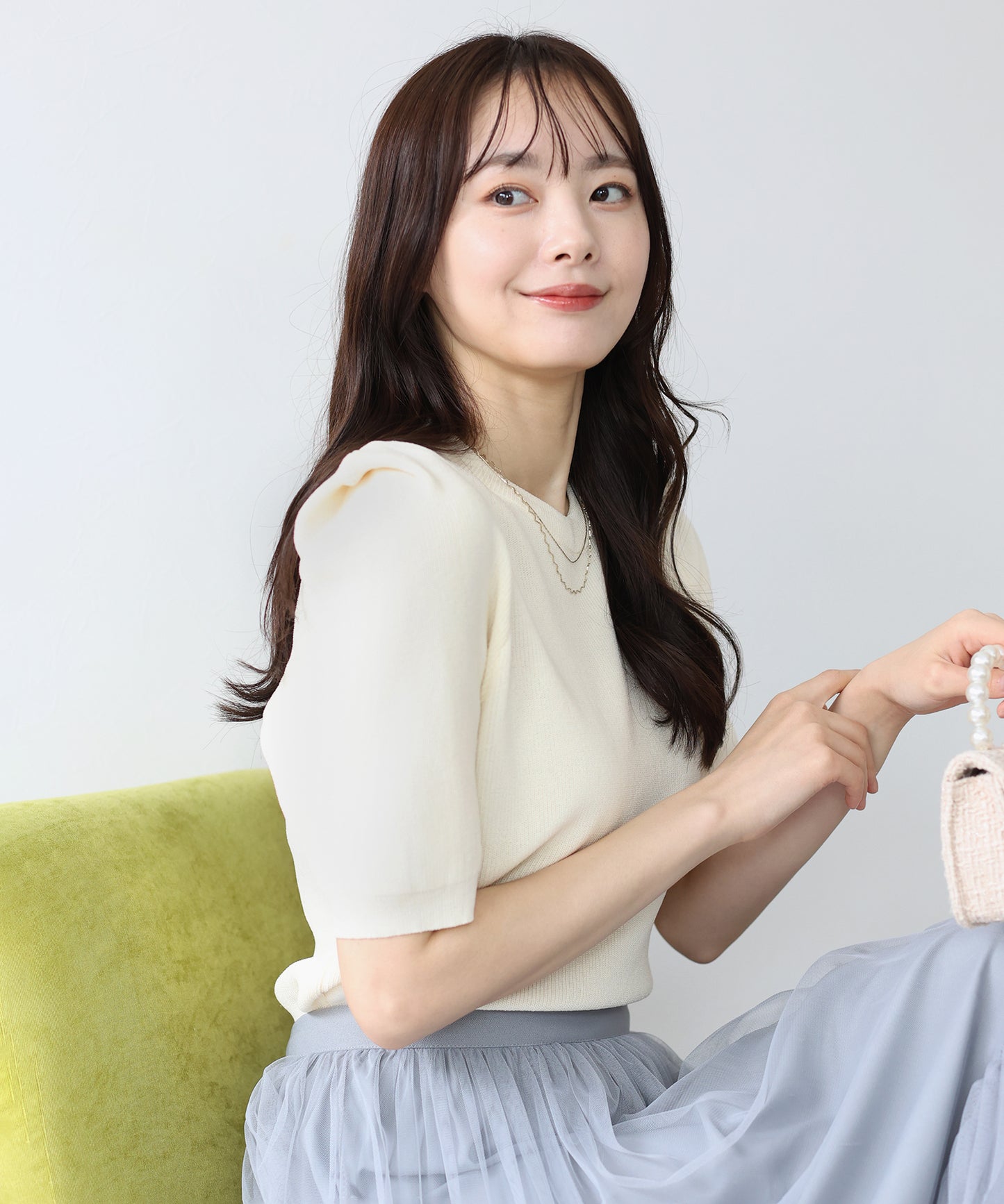 【SALE】タックスリーブサマーニット