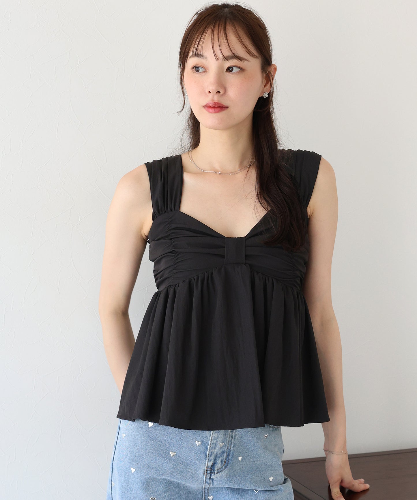 【SALE】リボンキャミソール【ネコポス】