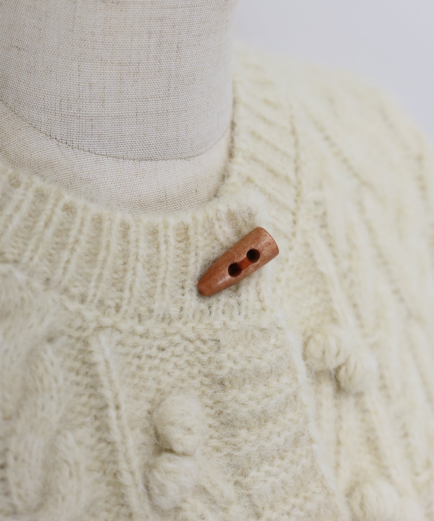 ポップコーンケーブルニットカーディガン