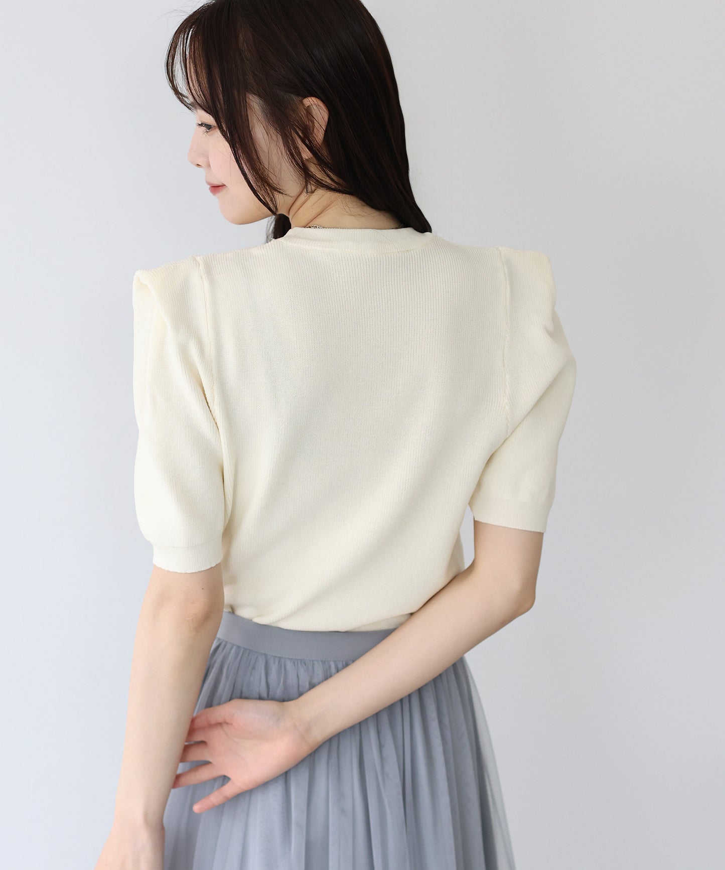 【SALE】タックスリーブサマーニット