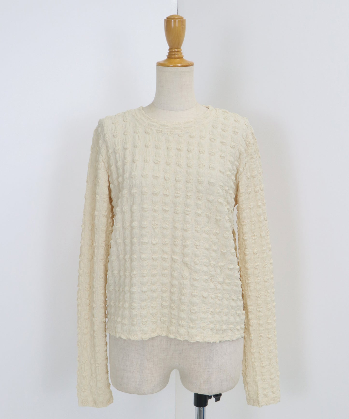 【TIME SALE】ポコポコジャガードカットソー